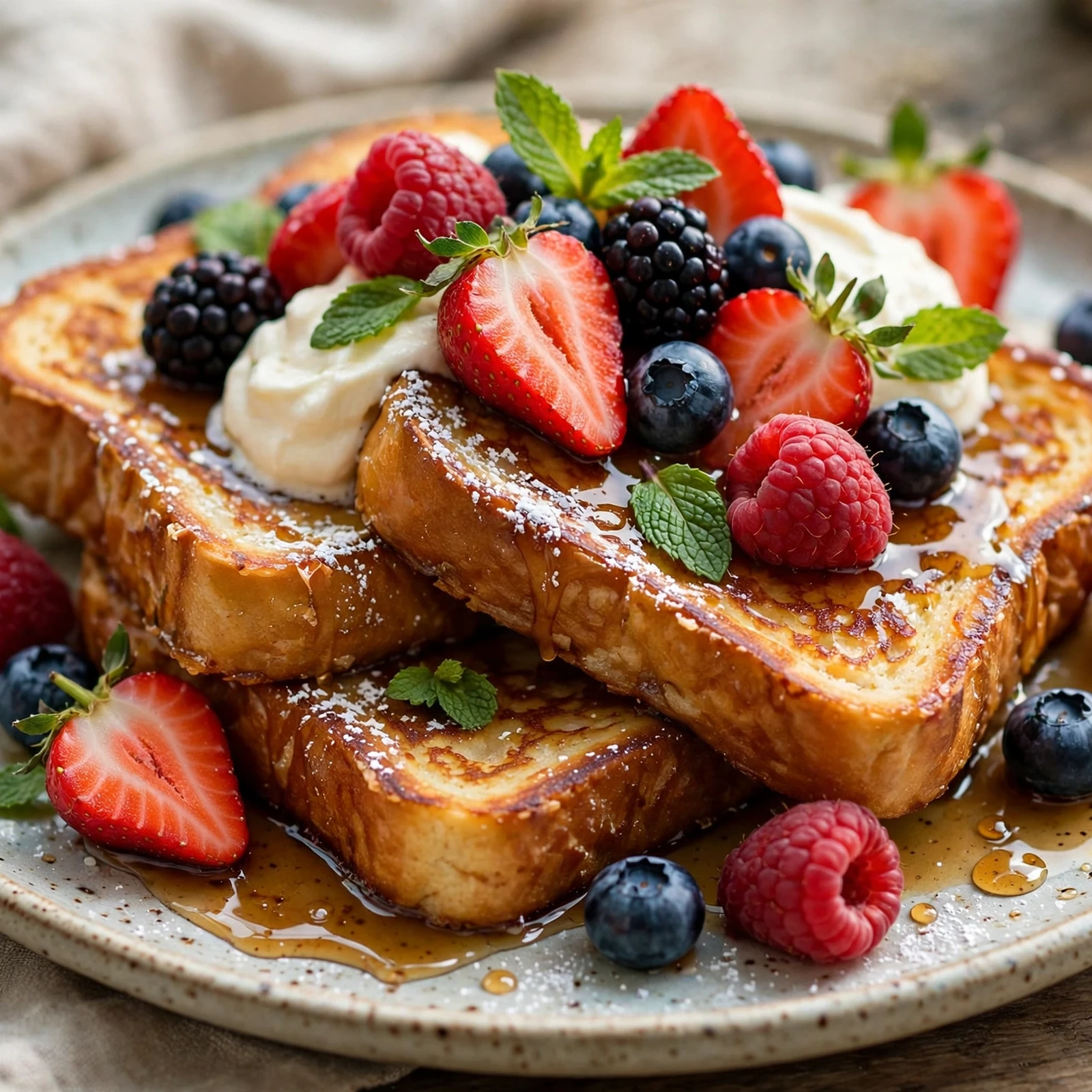 15 Indulgent 21 Day Fix French Toast Recipes That Won’t Break Your Plan: 2. Fresh Berry French Toast Delight