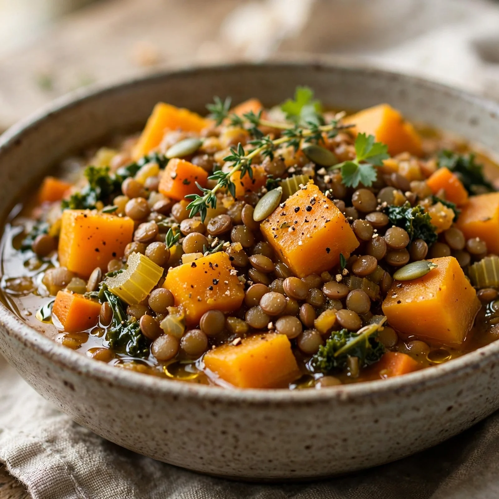 15 One-Pot Anti-Inflammatory Fall Dinners for Easy Weeknights: 3. Hearty Butternut Squash Lentil Stew