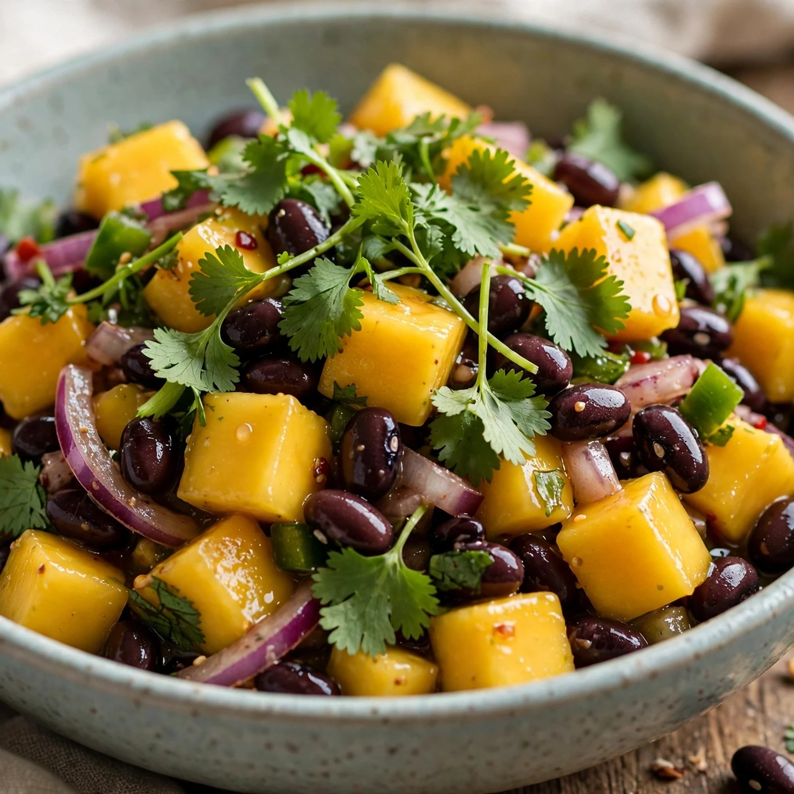 12 Vegan Anti-Inflammatory Summer Meals That Keep It Cool: 2. Mango Black Bean Summer Salad