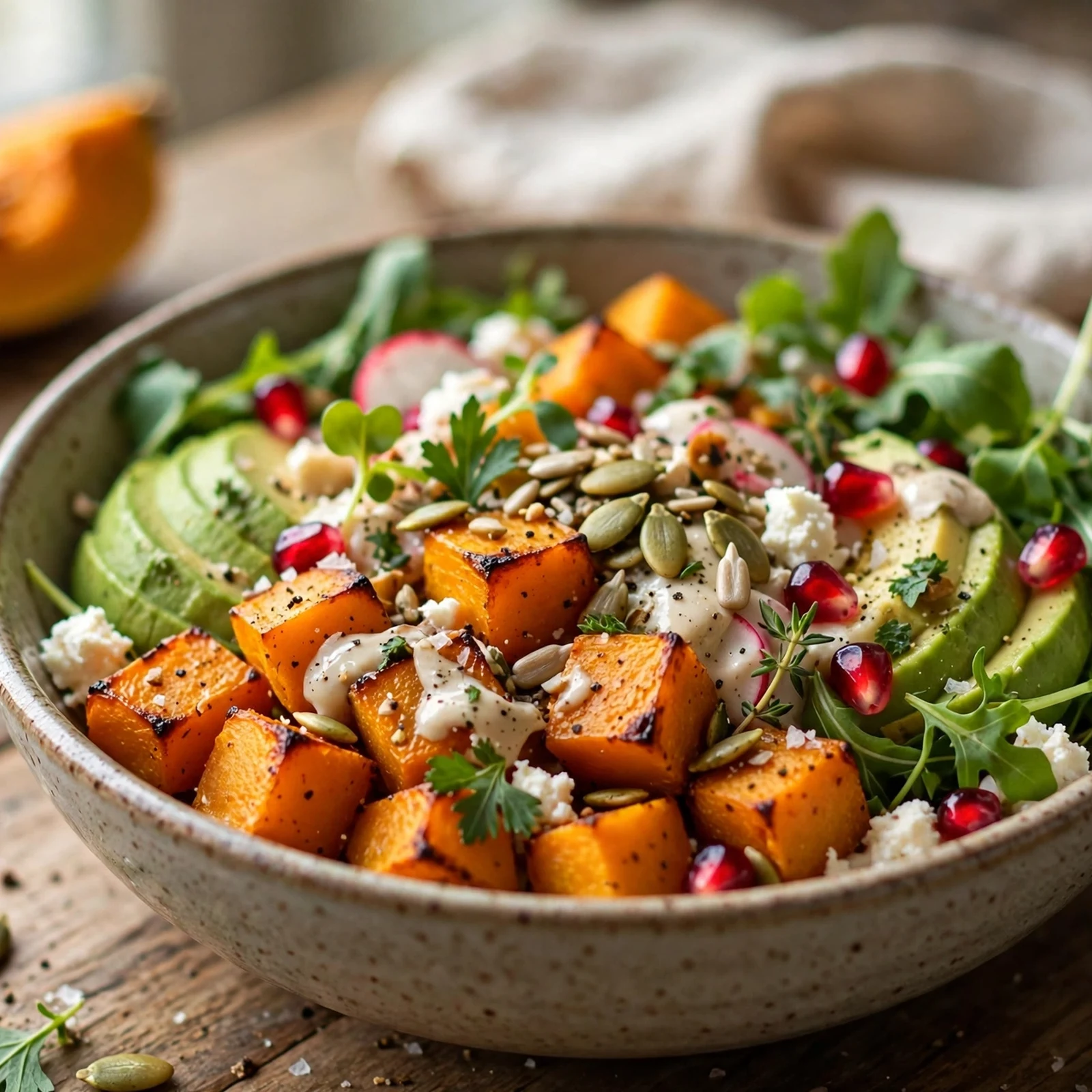 15 Anti-Inflammatory Fall Breakfasts with Oats Squash And Spice: 3. Roasted Butternut Squash Breakfast Bowl