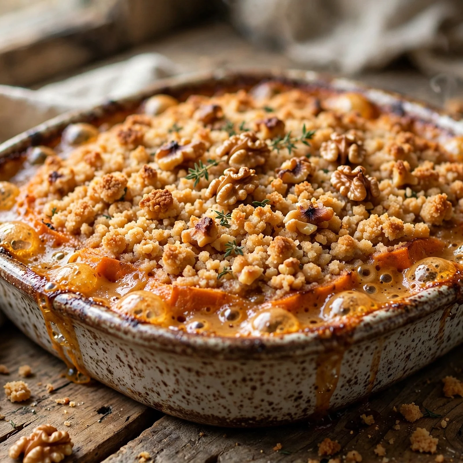 15 Anti-Inflammatory Thanksgiving Recipes Everyone Will Love: 4. Roasted Sweet Potato Casserole with Walnut Crumble