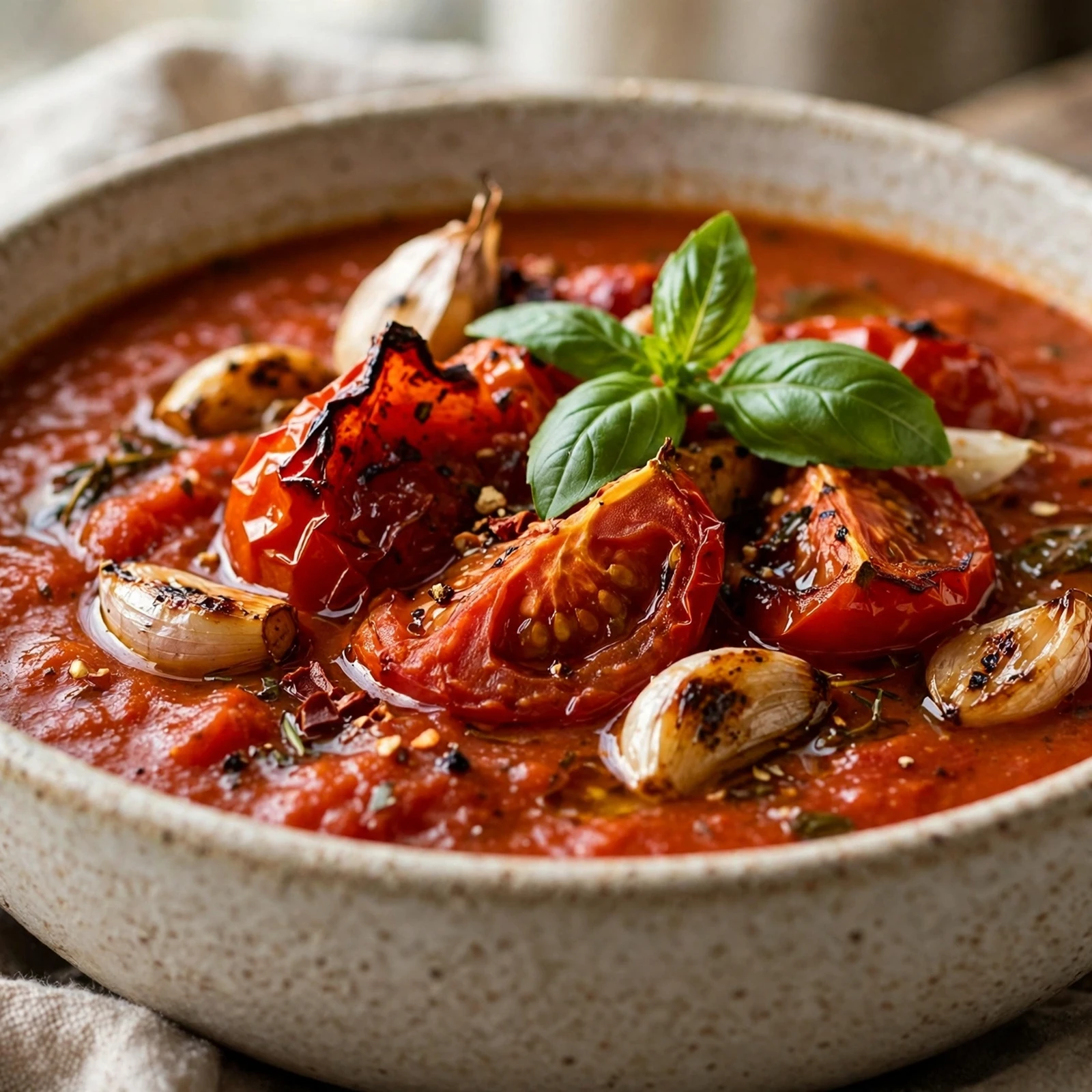 10 Anti-Inflammatory Tomato Recipes at Peak Season: 3. Roasted Tomato and Garlic Soup