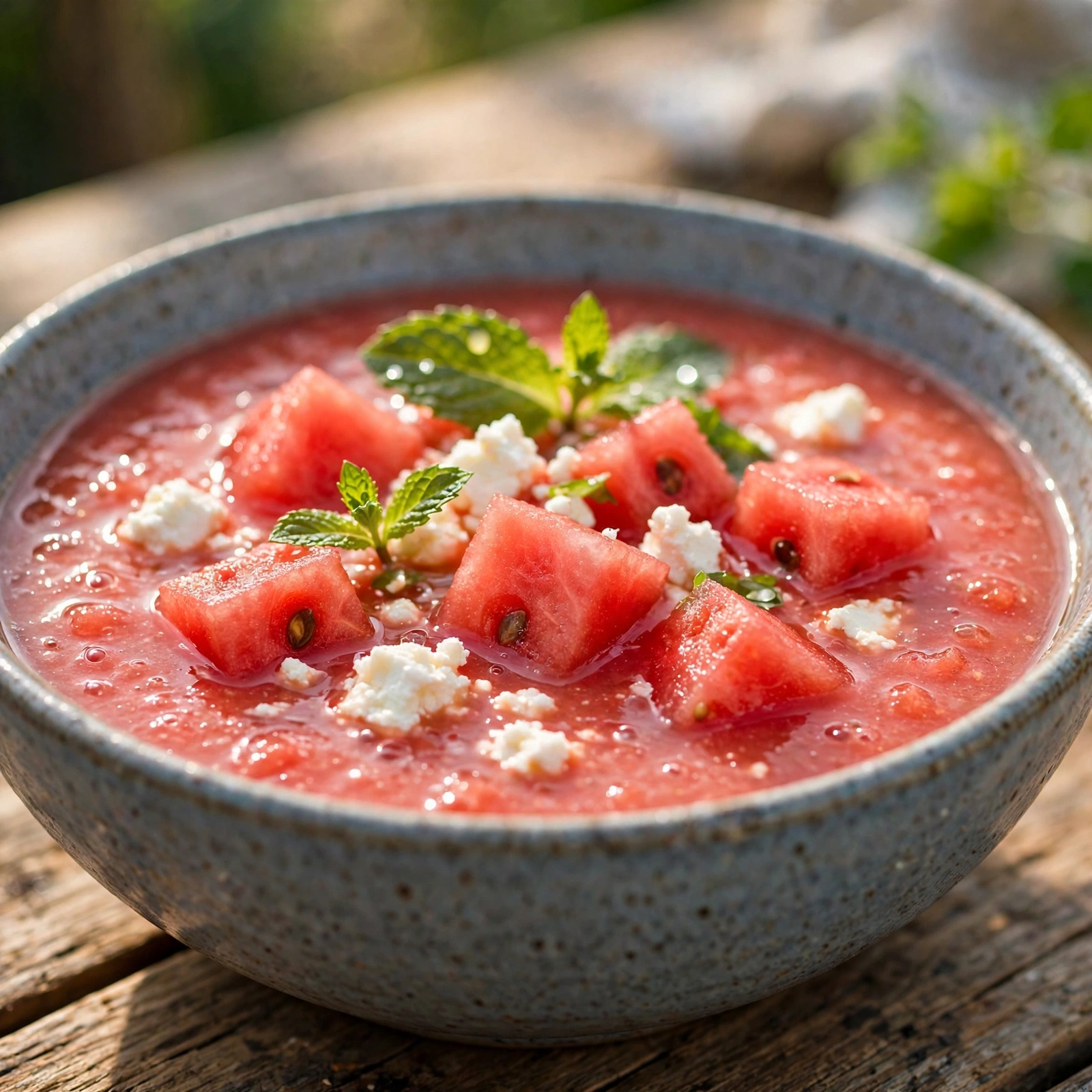 12 Anti-Inflammatory Gazpacho & Raw Soup Recipes for Summer Reset: 3. Watermelon Tomato Summer Gazpacho