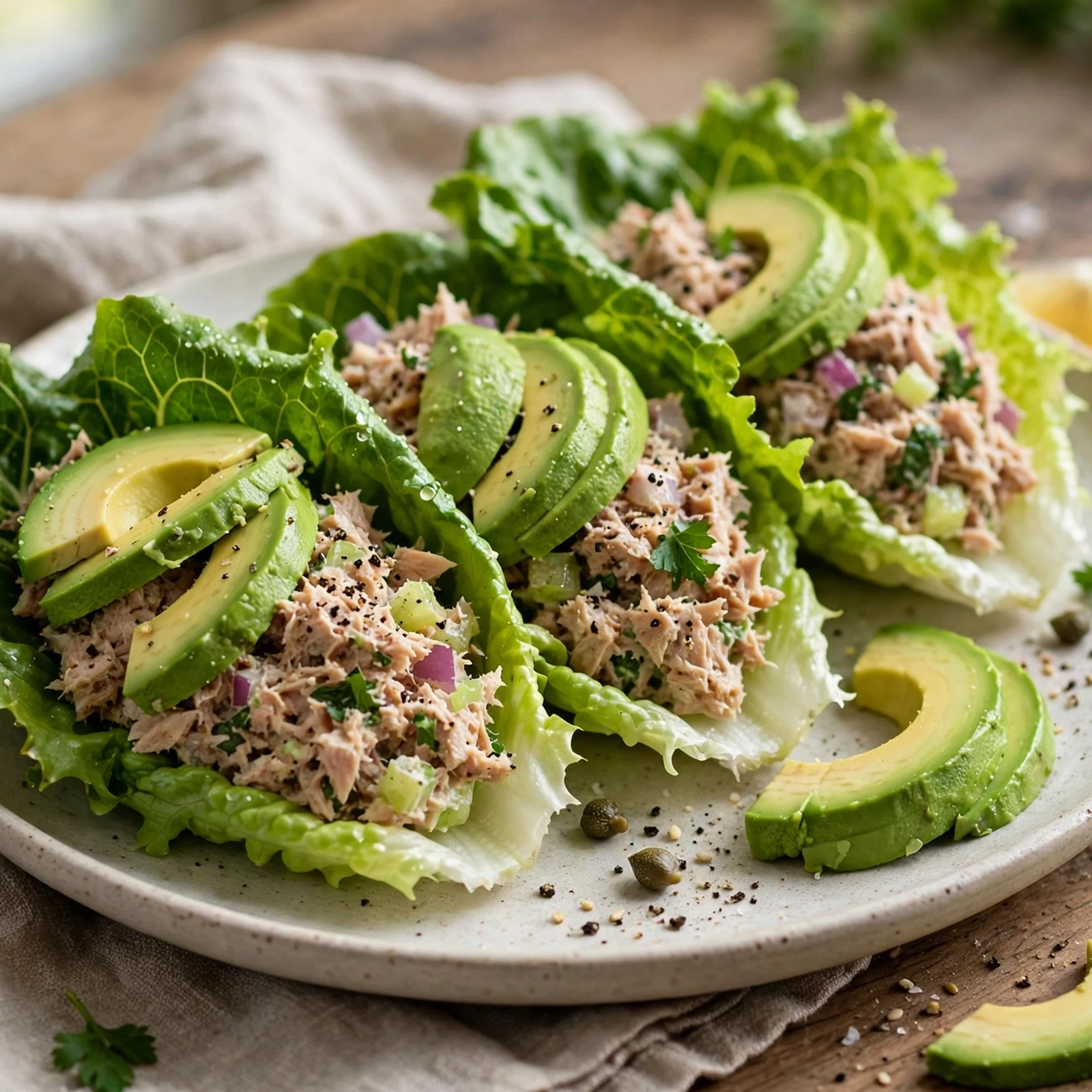 12 Summer Anti-Inflammatory Meal Prep Ideas for Busy Days: Avocado Tuna Lettuce Wraps