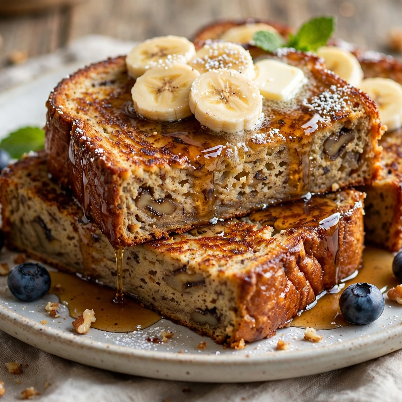 15 Indulgent 21 Day Fix French Toast Recipes That Won’t Break Your Plan: 3. Banana Bread French Toast