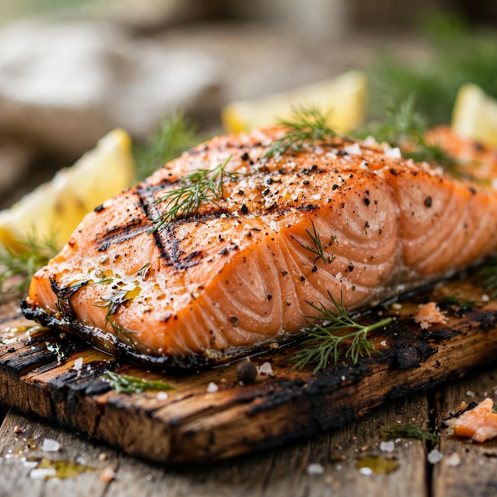 25 Smoky 21 Day Fix Grilling Recipes for the Perfect Summer Cookout: 4. Cedar-Style Grilled Salmon with Dill and Lemon