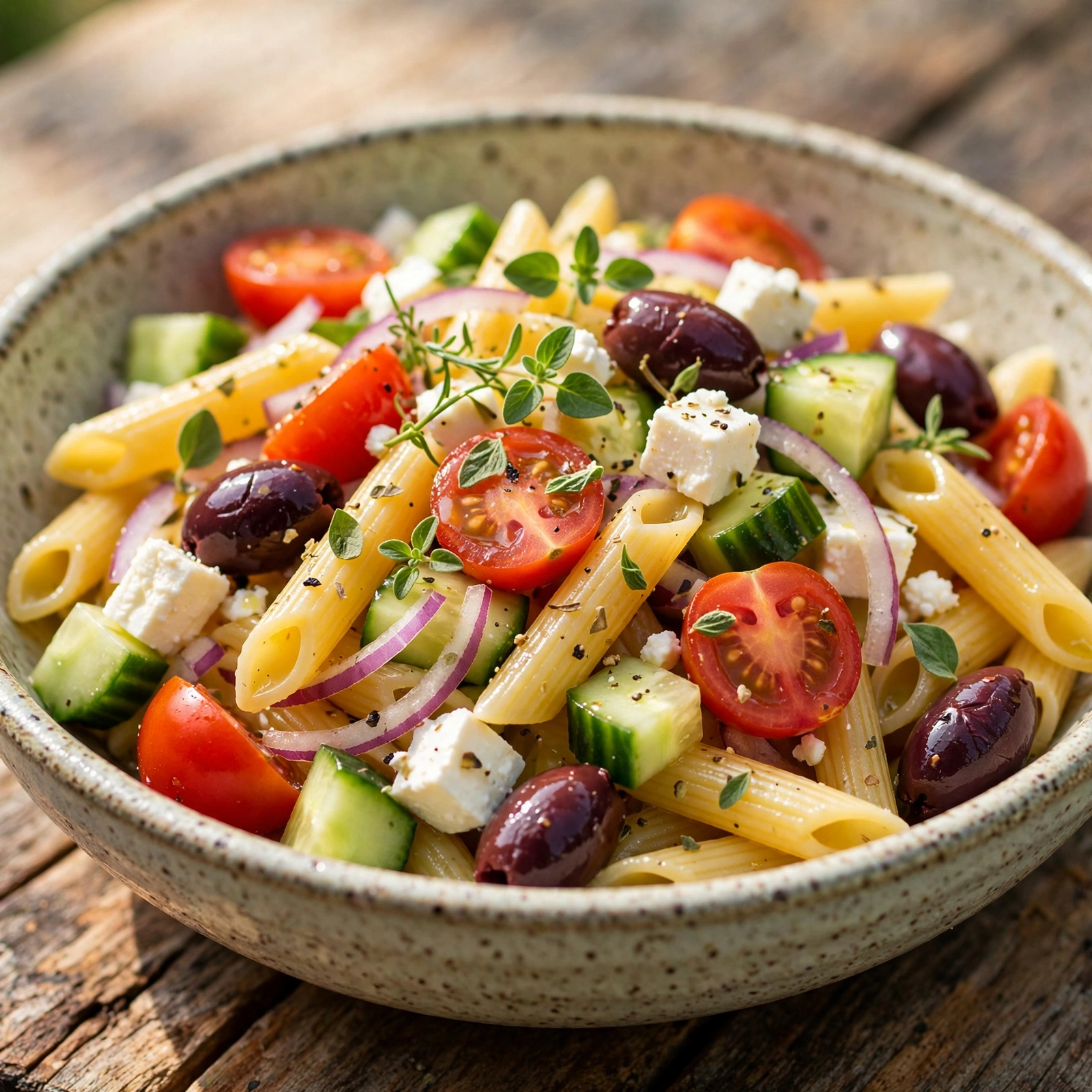 10 Anti-Inflammatory Pasta Salads for Summer June Gatherings: 4. Greek-Inspired Pasta Salad