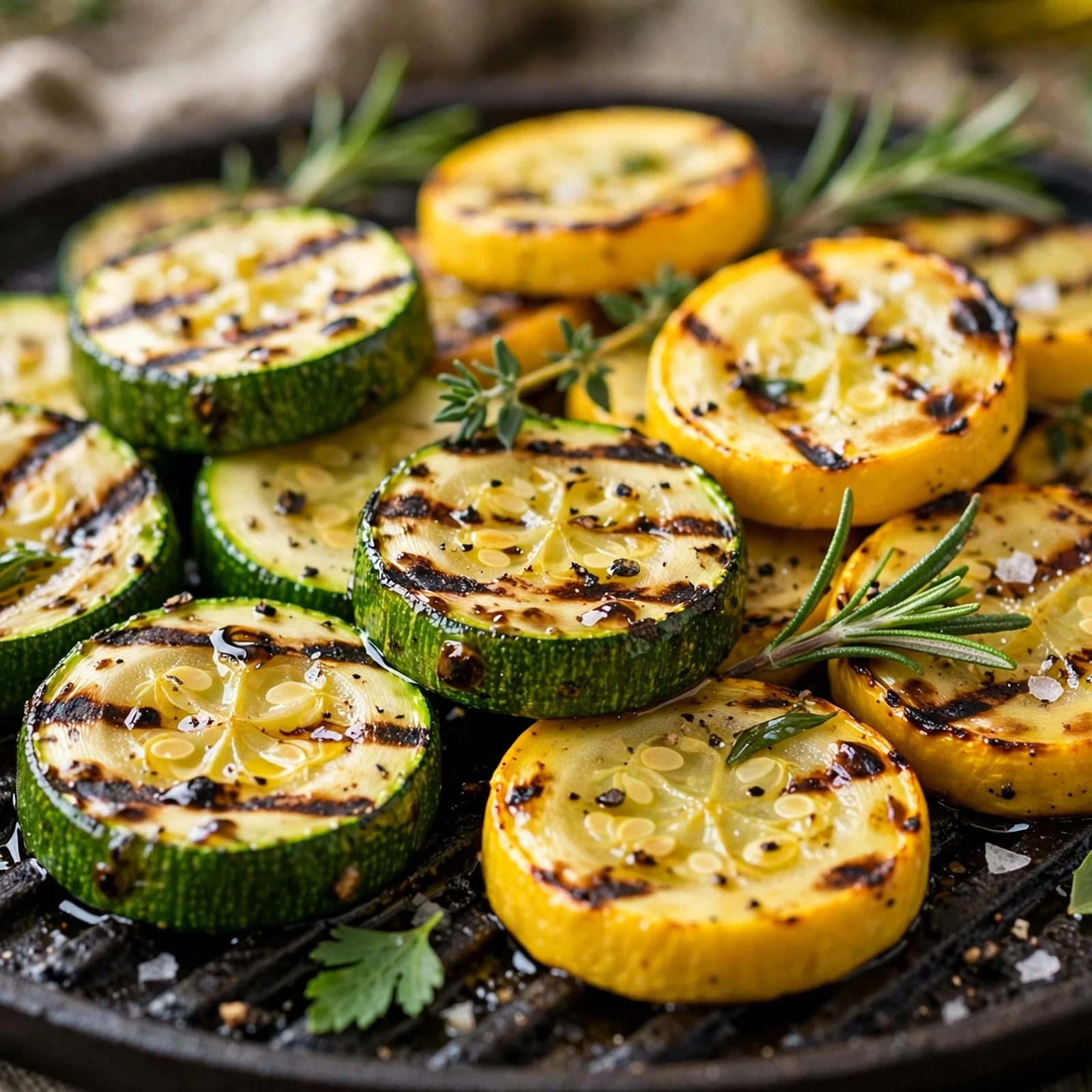 12 Anti-Inflammatory Zucchini And Summer Squash Recipes: 3. Grilled Herb Zucchini & Summer Squash