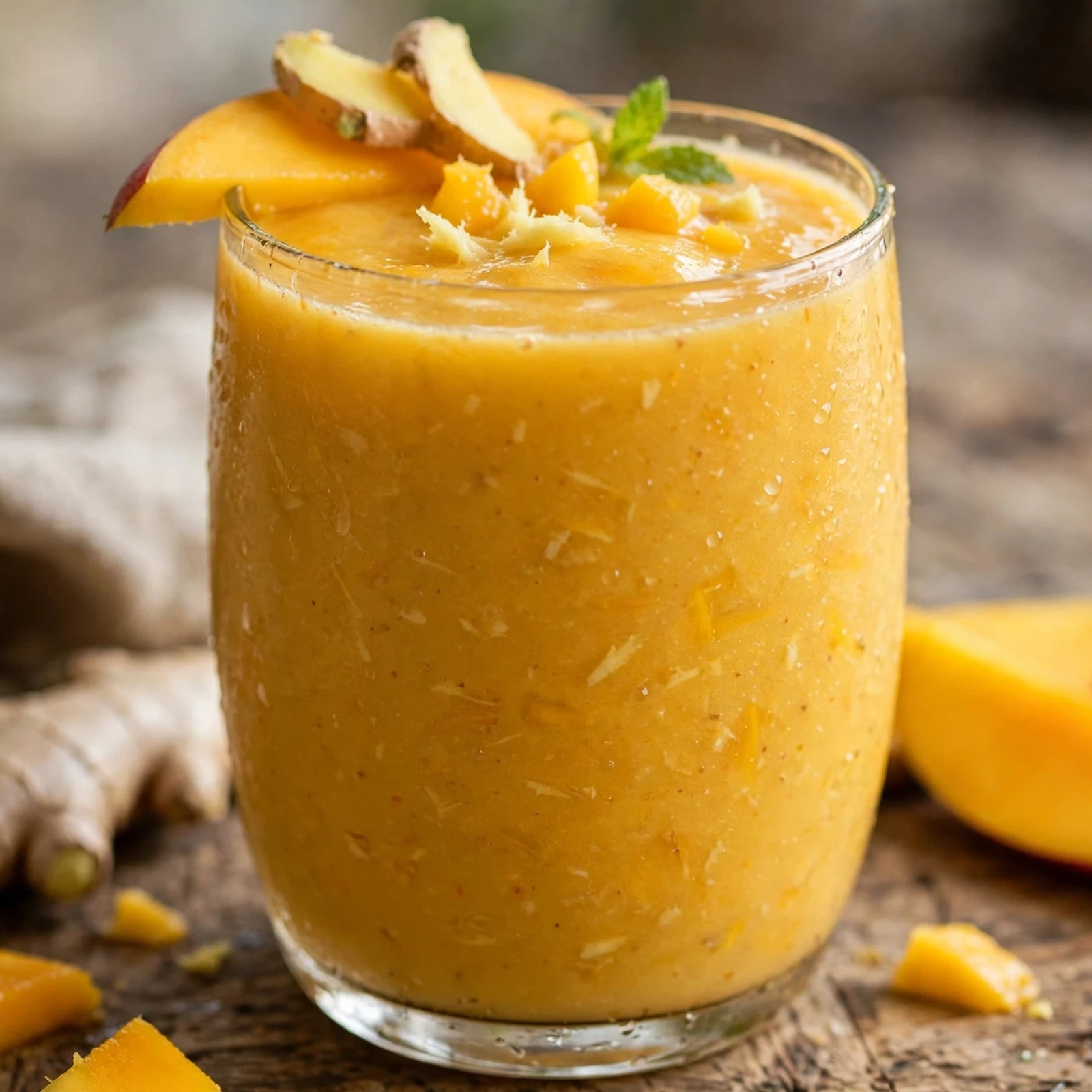 25 Refreshing Summer Anti-Inflammatory Recipes to Beat the Heat: 5. Mango Ginger Smoothie