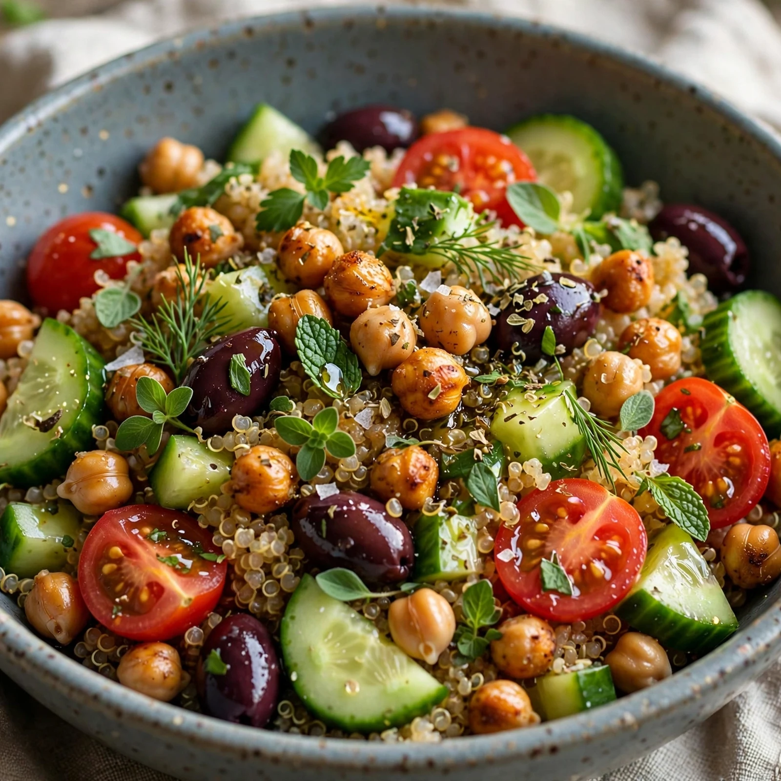 15 Summer Anti-Inflammatory Recipes to Start the Season Right: 3. Mediterranean Quinoa Bowl