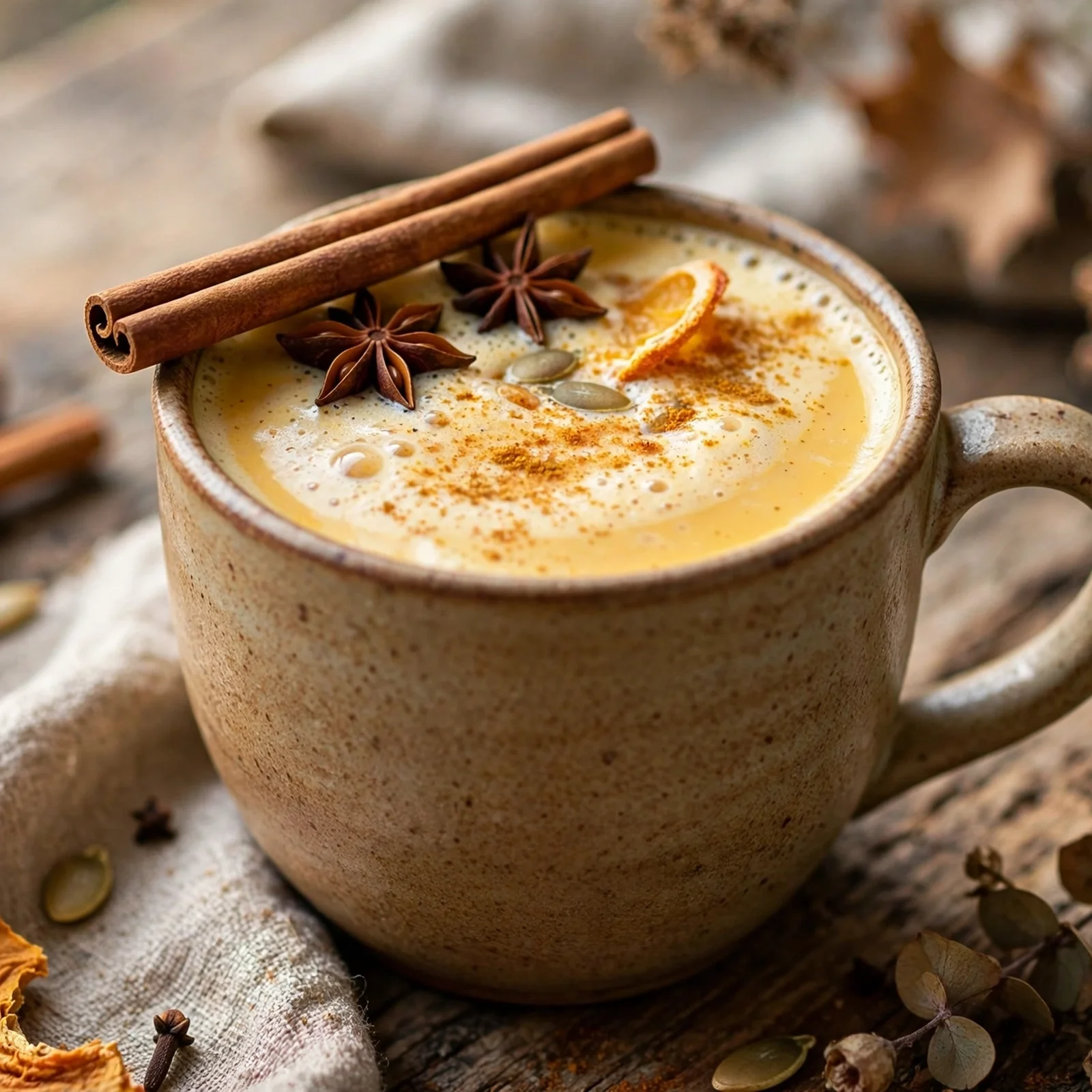 20 Warming Anti-Inflammatory Drinks And Spiced Teas for Fall: 4. Pumpkin Spice Golden Milk