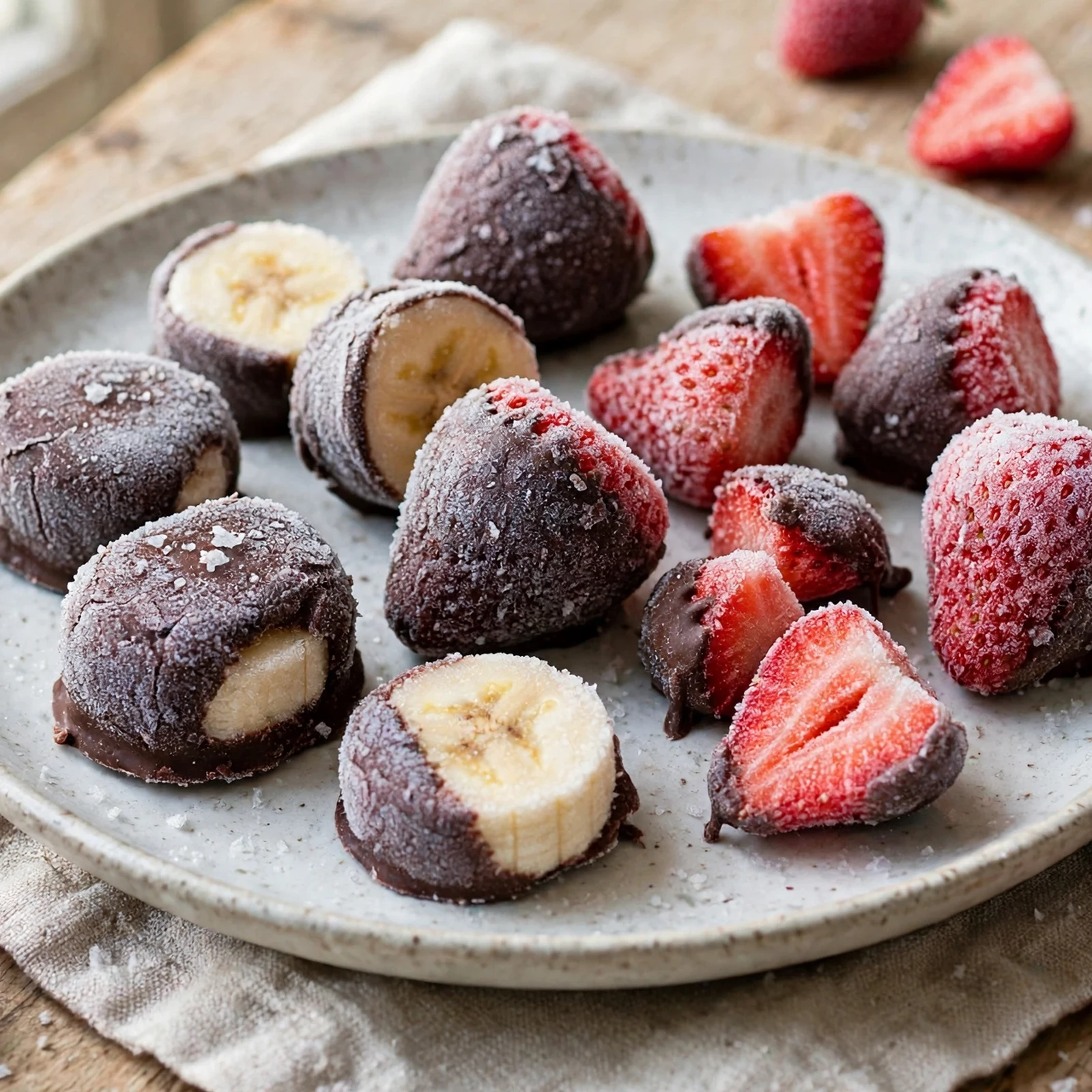 10 Anti-Inflammatory Ice Pops, Sorbets & Frozen Treats for Summer: 6. Strawberry Banana Frozen Bites