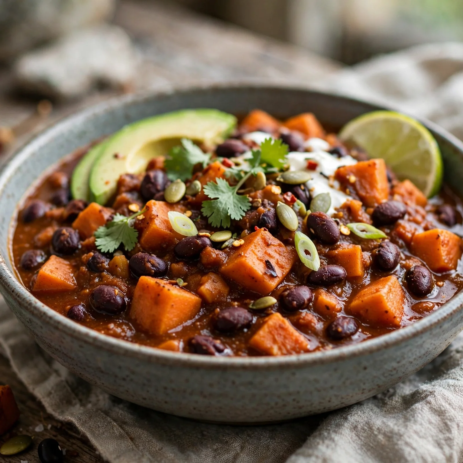 25 Cozy Fall Anti-Inflammatory Recipes to Warm Your Soul: 4. Sweet Potato Black Bean Chili