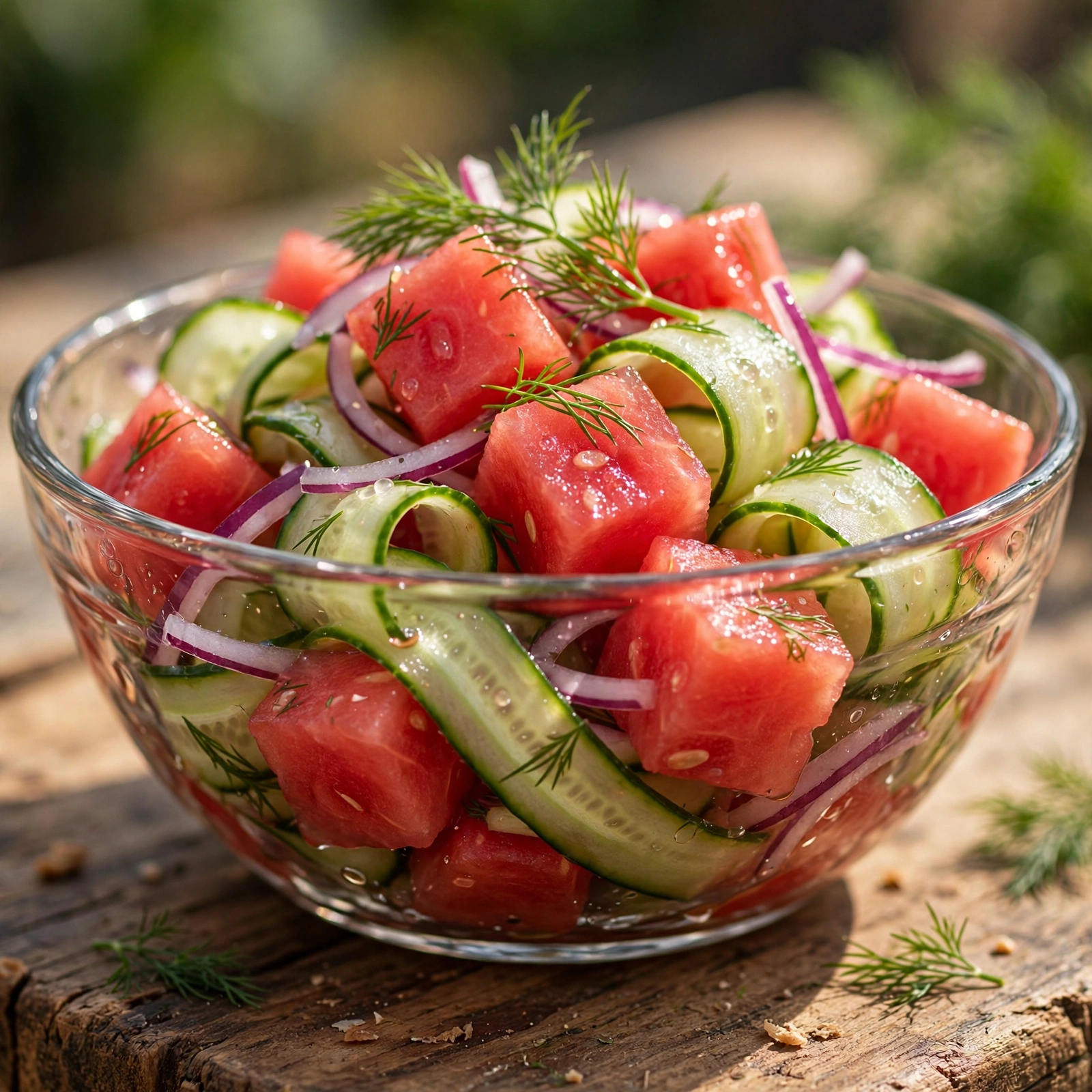 10 Anti-Inflammatory Watermelon Recipes for Summer Heat: 3. Watermelon Cucumber Salad