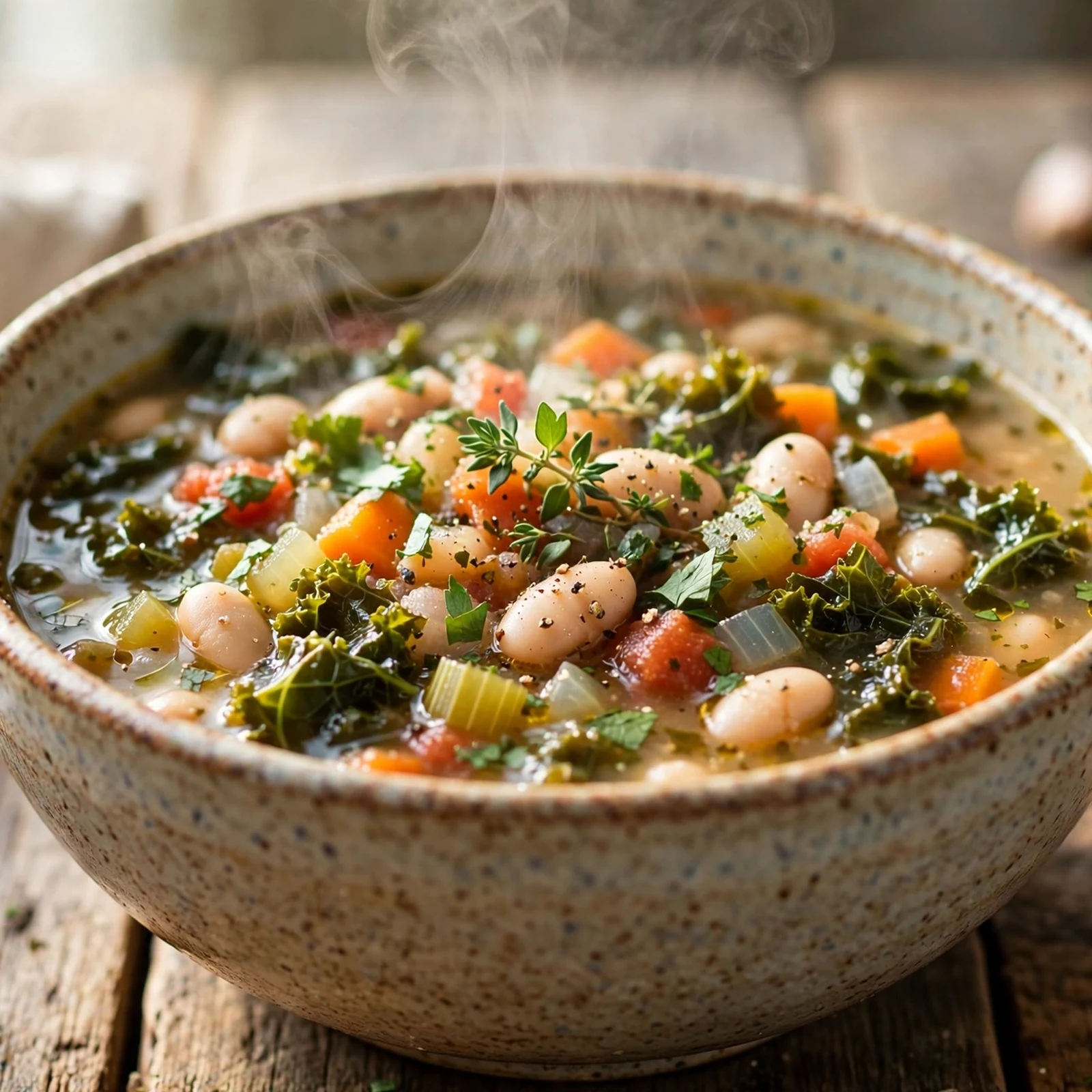 20 Anti-Inflammatory Slow Cooker Recipes for Fall: 5. White Bean & Kale Slow Cooker Soup
