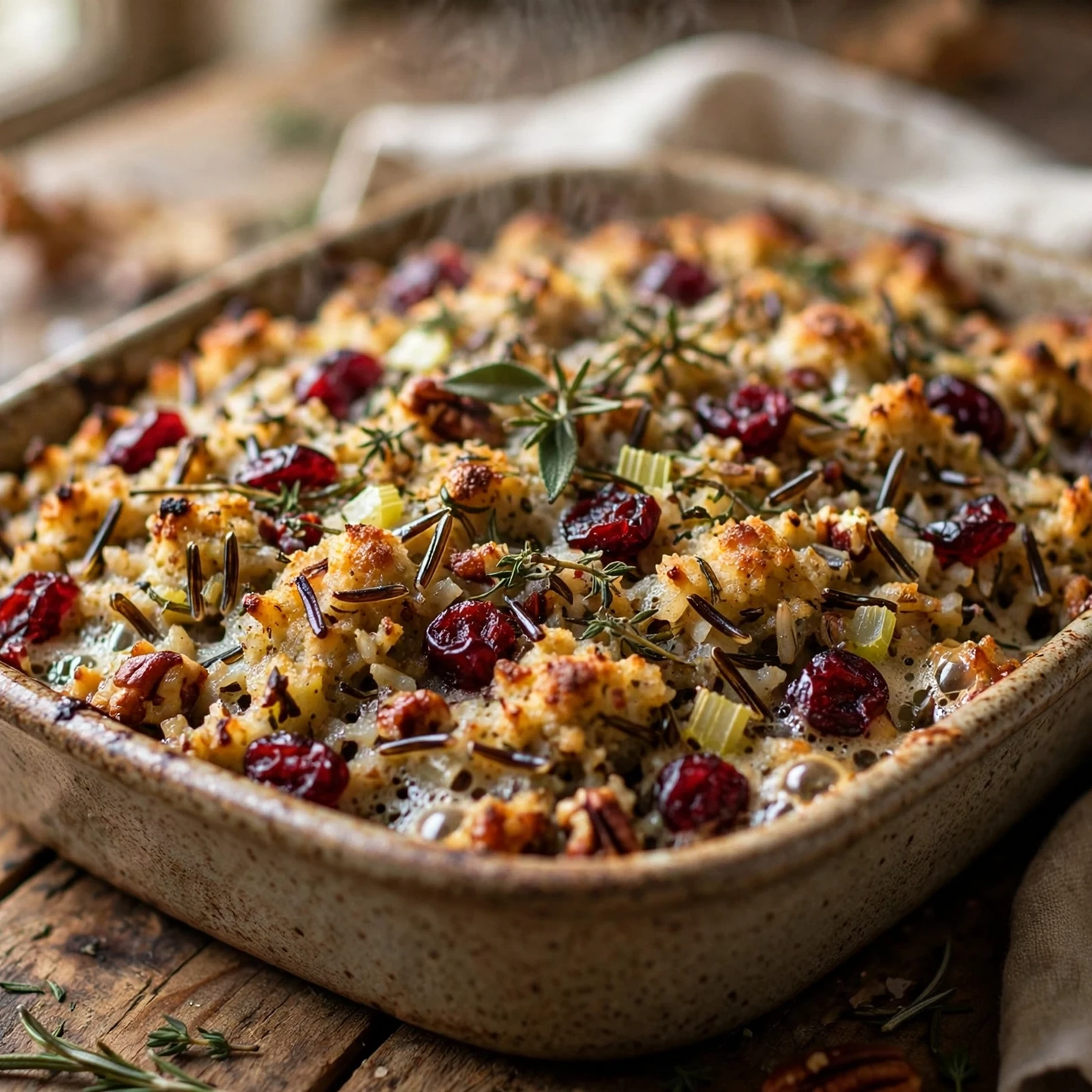 15 Anti-Inflammatory Thanksgiving Recipes Everyone Will Love: 5. Wild Rice and Cranberry Thanksgiving Stuffing