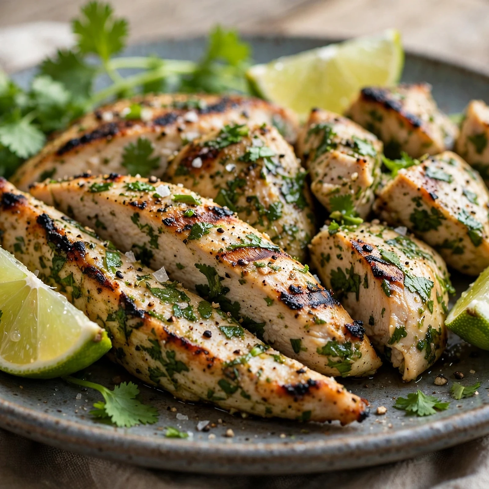 10 Anti-Inflammatory Grilled Salmon And Chicken Recipes for Summer: 4. Cilantro Lime Grilled Chicken