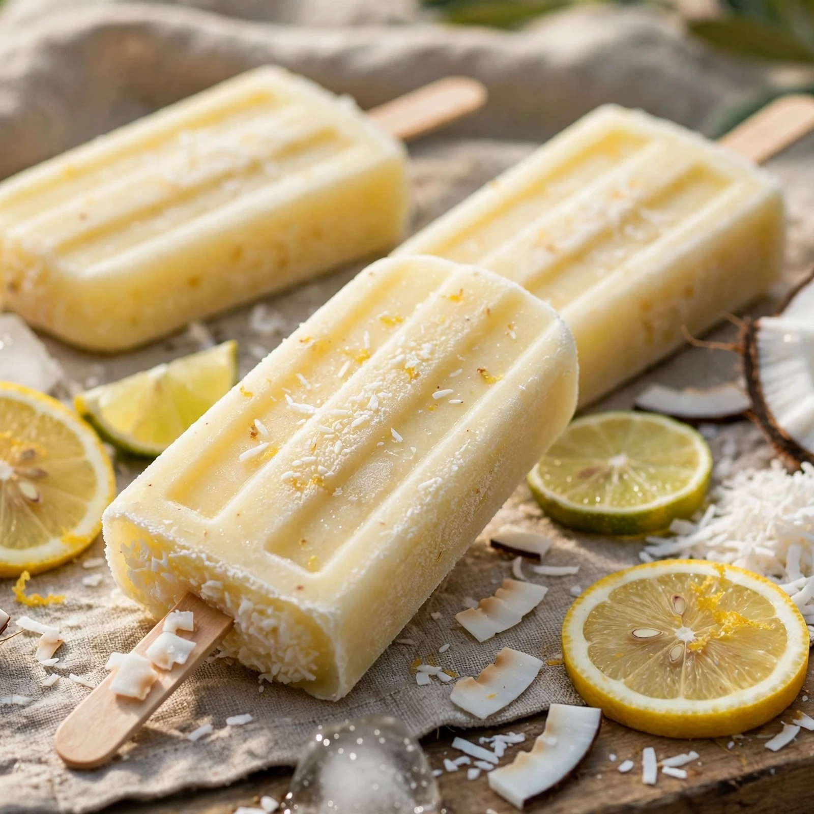 10 Anti-Inflammatory Ice Pops, Sorbets & Frozen Treats for Summer: 7. Citrus Coconut Ice Pops