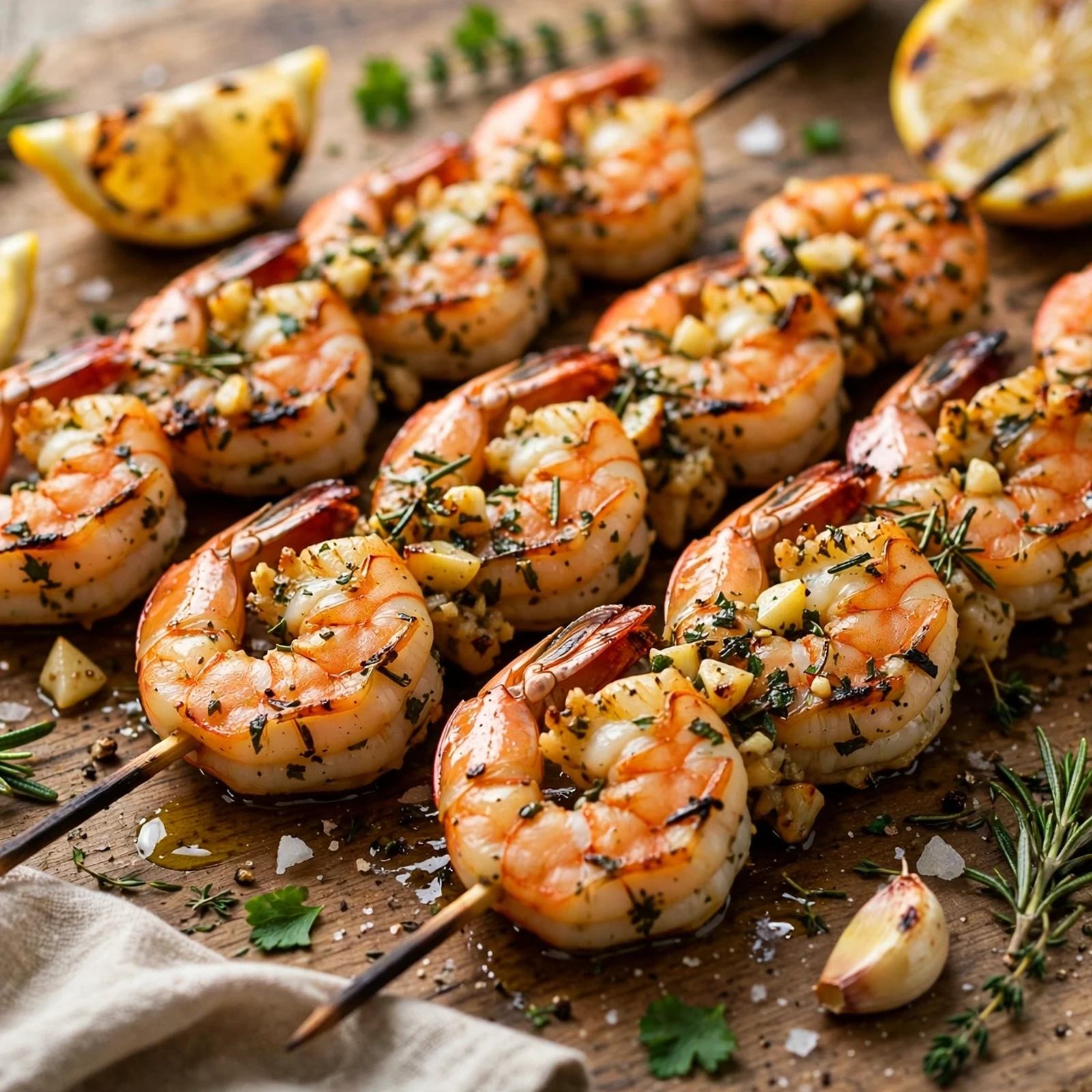 15 Summer Anti-Inflammatory BBQ Recipes for Cookouts: 6. Garlic Shrimp Skewers