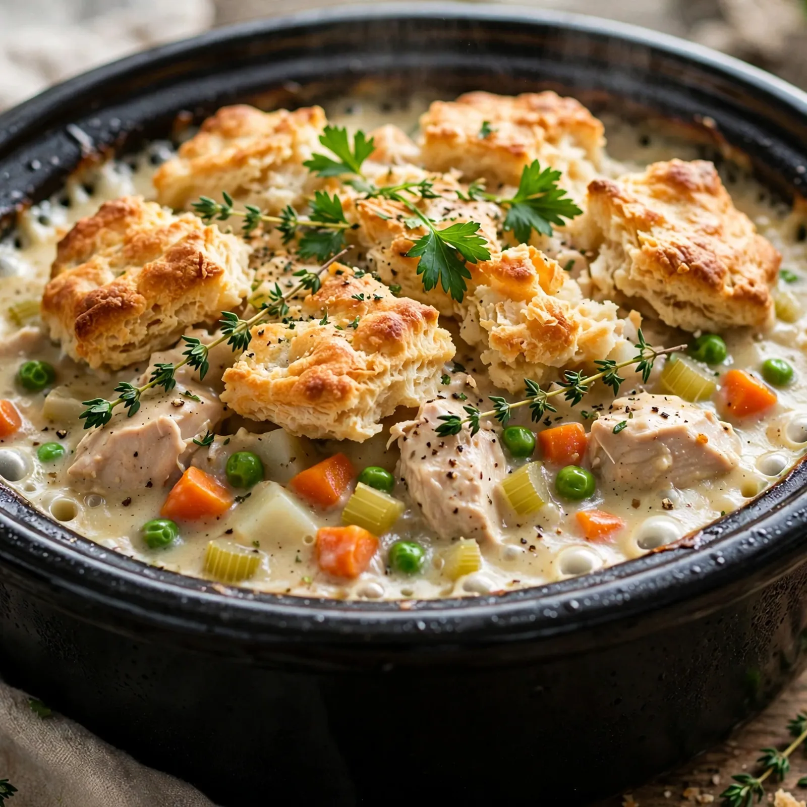 15 Cozy 21 Day Fix Chicken Pot Pie Recipes for Comfort Food Lovers: 4. Slow Cooker Chicken Pot Pie