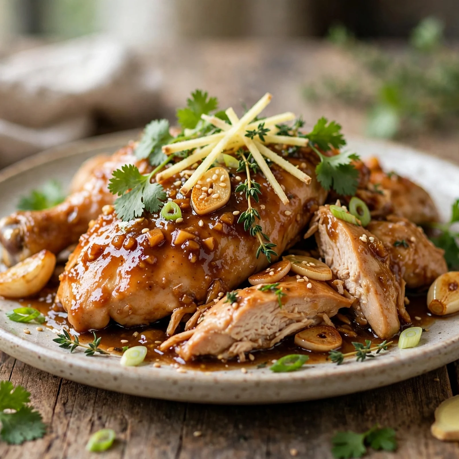 20 Anti-Inflammatory Slow Cooker Recipes for Fall: 6. Slow Cooker Ginger Garlic Chicken