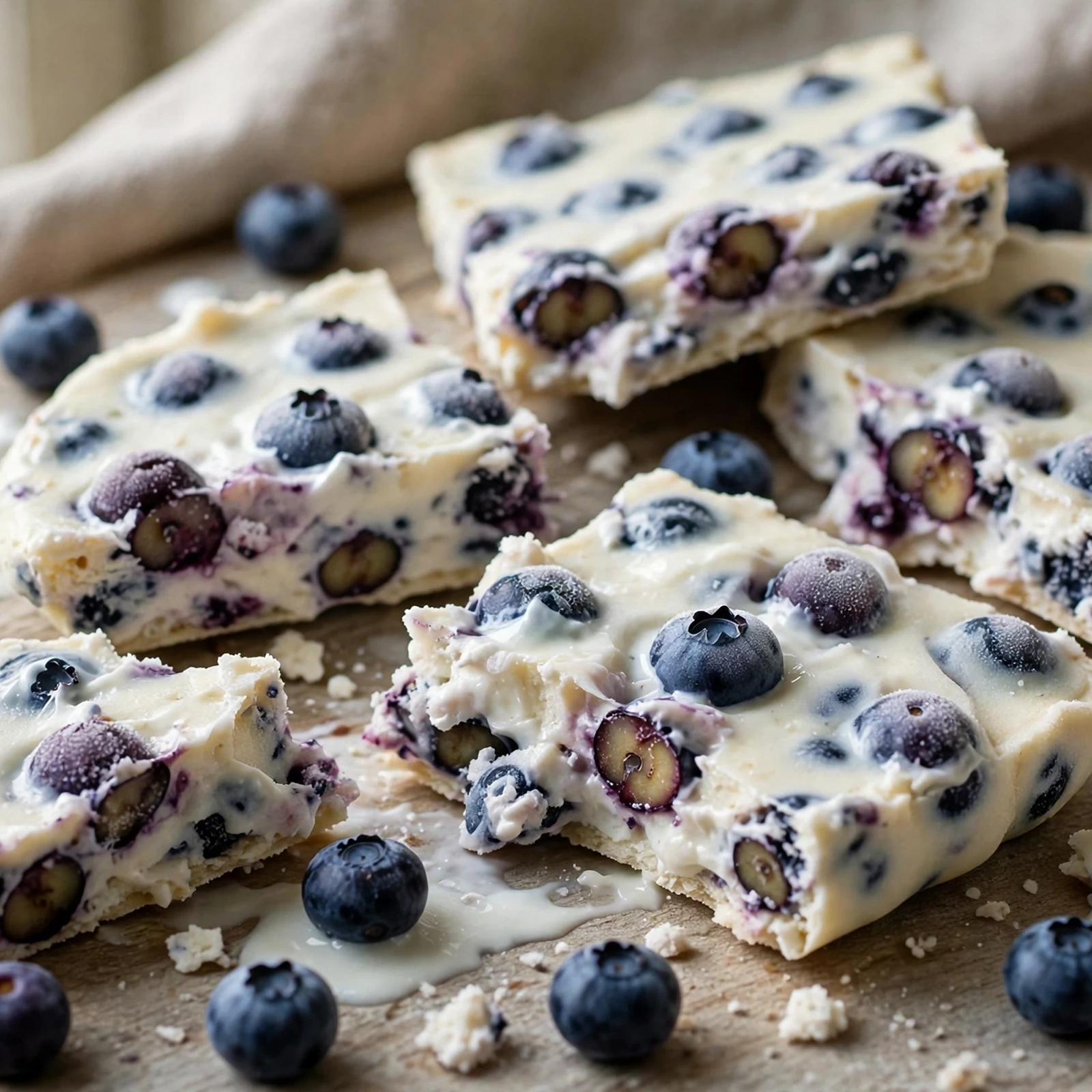 10 Anti-Inflammatory Ice Pops, Sorbets & Frozen Treats for Summer: 8. Blueberry Yogurt Bark