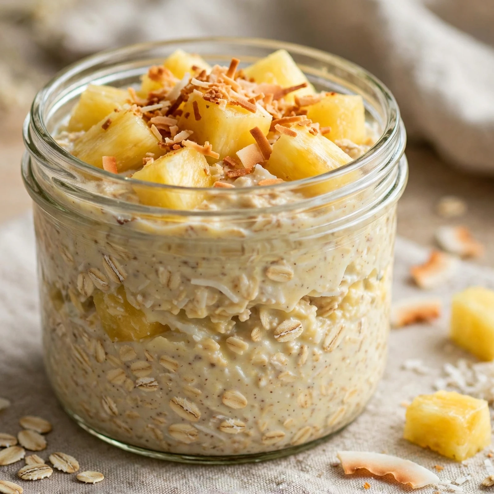 10 Anti-Inflammatory Watermelon And Mango Recipes: 7. Coconut Pineapple Oats