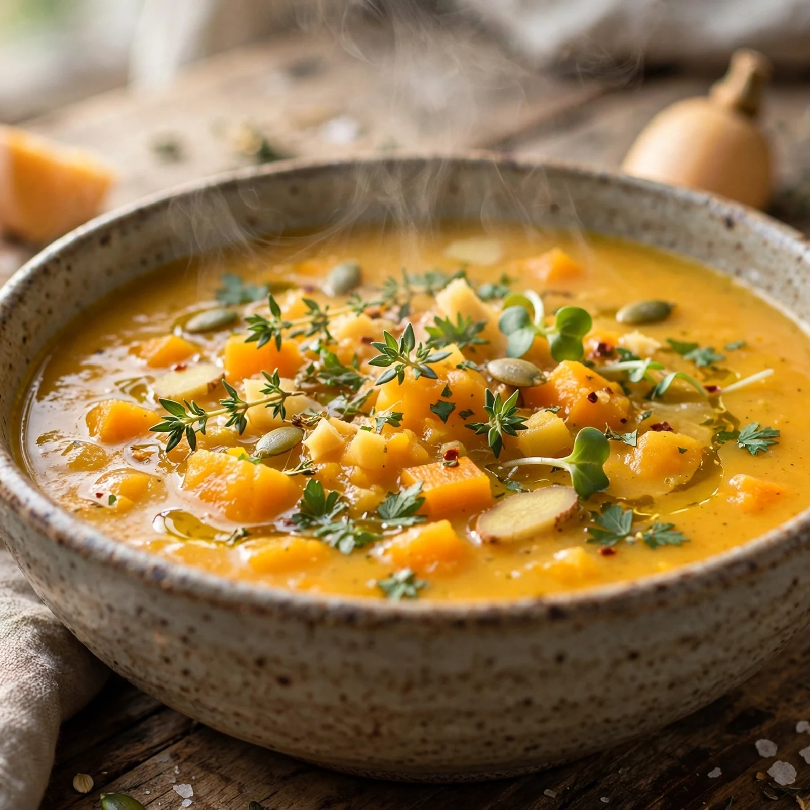 15 Anti-Inflammatory Thanksgiving Recipes Everyone Will Love: 7. Creamy Butternut Squash Soup with Ginger