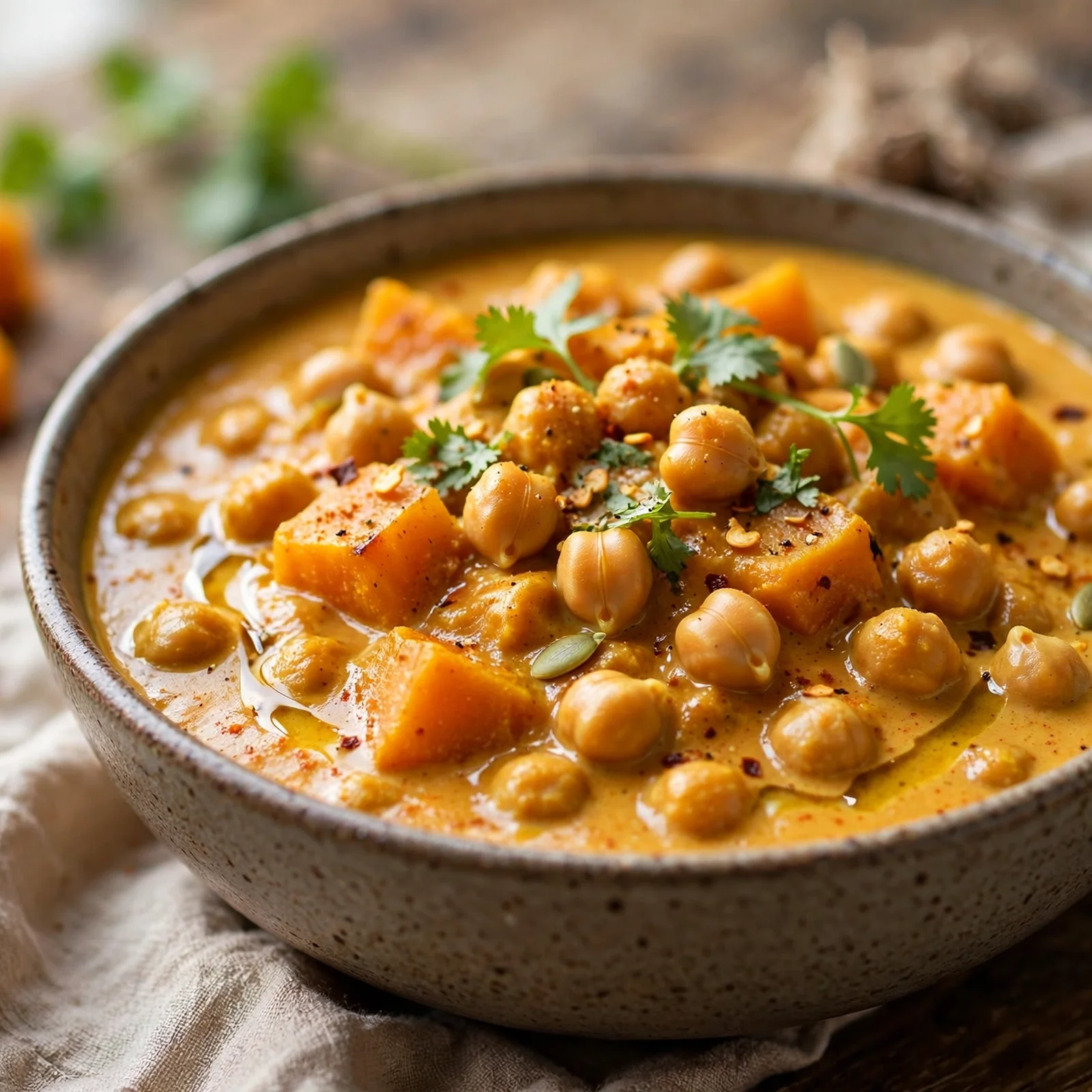 15 One-Pot Anti-Inflammatory Fall Dinners for Easy Weeknights: 6. Creamy Pumpkin Chickpea Curry