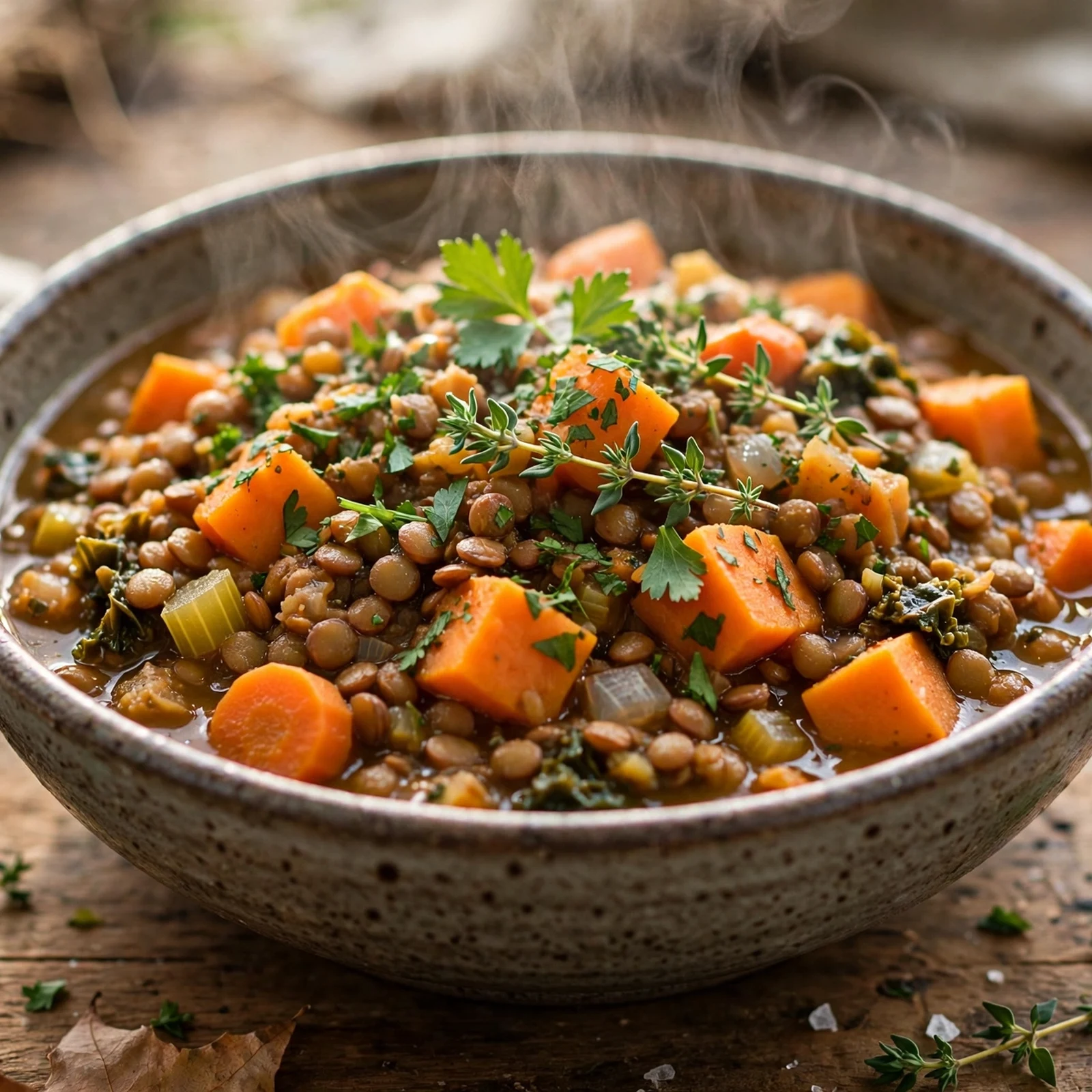 10 Anti-Inflammatory Sweet Potato Recipes for Fall Meal Prep: 7. Lentil & Sweet Potato Autumn Stew