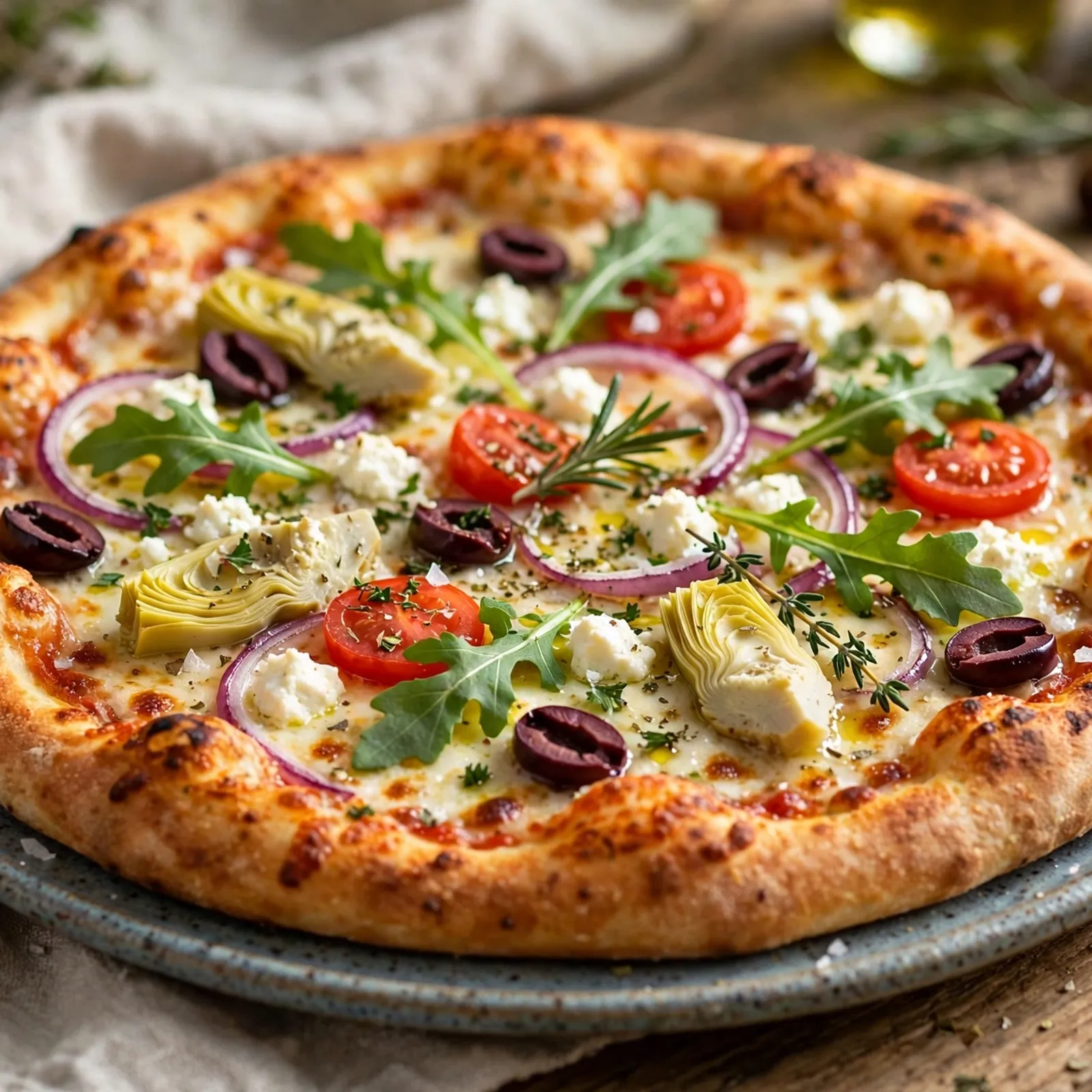 20 Easy 21 Day Fix Pizza Recipes You’ll Actually Crave: 6. Mediterranean Pizza