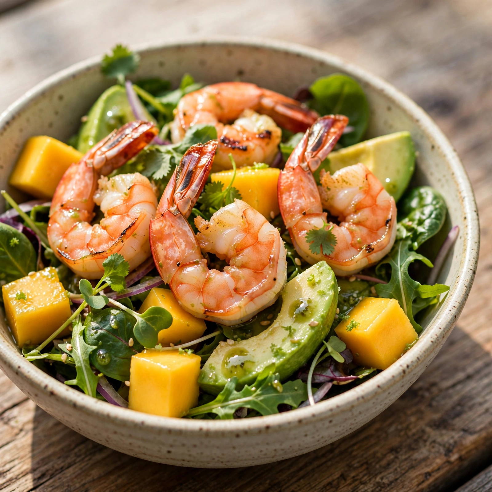 10 Refreshing Anti-Inflammatory Dinner Salads for Summer Heat: 6. Shrimp and Mango Summer Salad