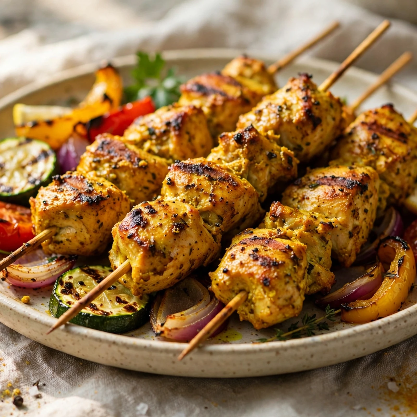 15 Summer Anti-Inflammatory Recipes to Start the Season Right: 5. Turmeric Grilled Chicken Skewers