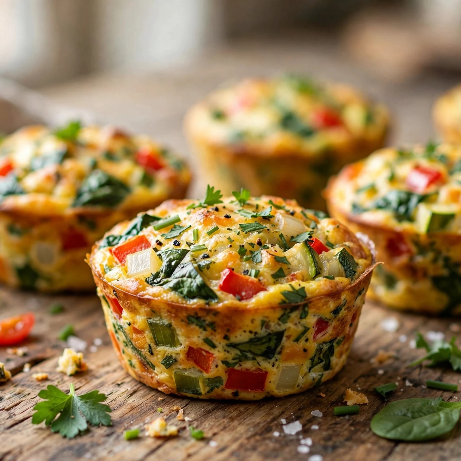 20 21 Day Fix Summer Breakfast Ideas (Quick & Light Mornings): 6. Veggie Egg Muffins