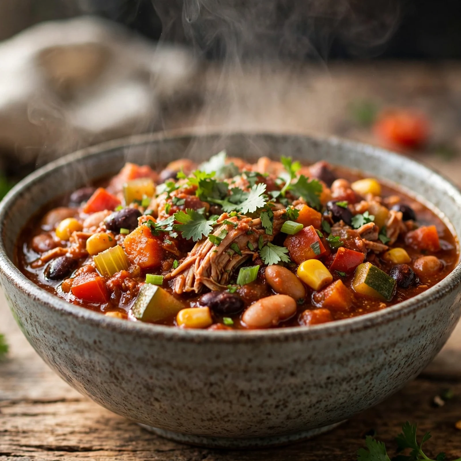 20 Anti-Inflammatory Slow Cooker Recipes for Fall: 8. Hearty Turkey & Vegetable Chili