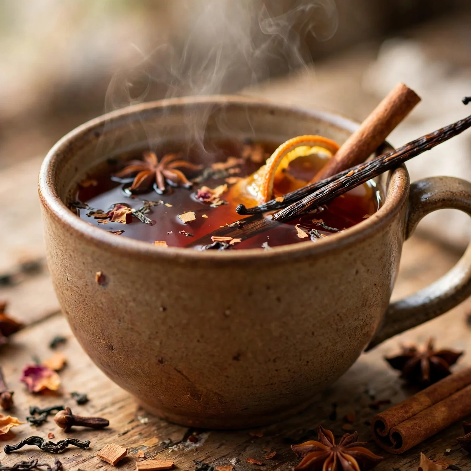 20 Warming Anti-Inflammatory Drinks And Spiced Teas for Fall: 7. Rooibos Vanilla Spice Tea