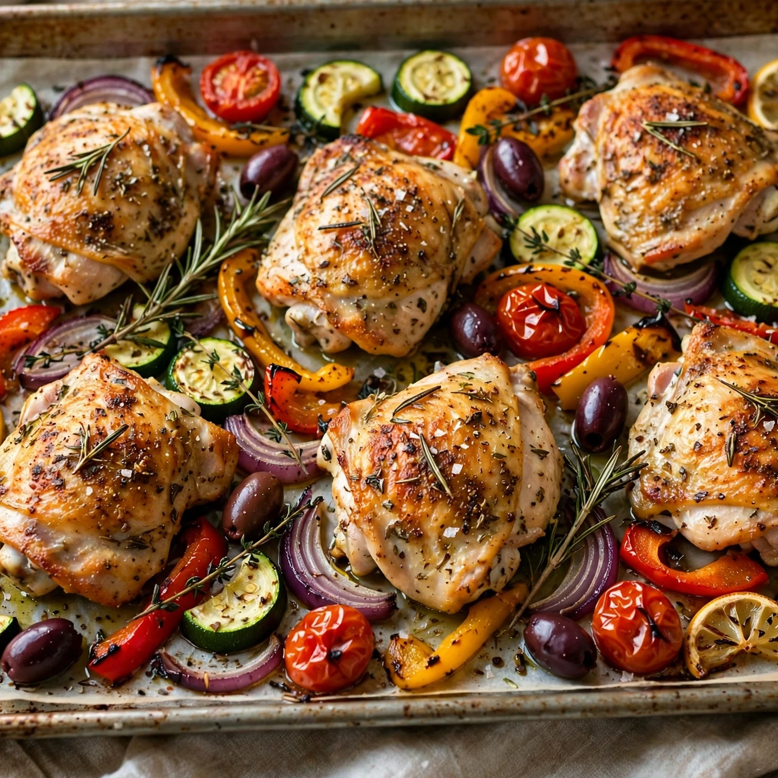 12 Summer Anti-Inflammatory Meal Prep Ideas for Busy Days: Sheet-Pan Mediterranean Veggies & Chicken
