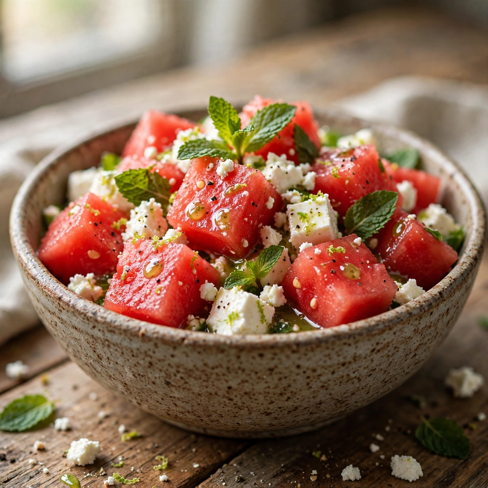 21 Day Fix Pool Party Food Guide (What You Can Actually Eat): Watermelon Feta Salad