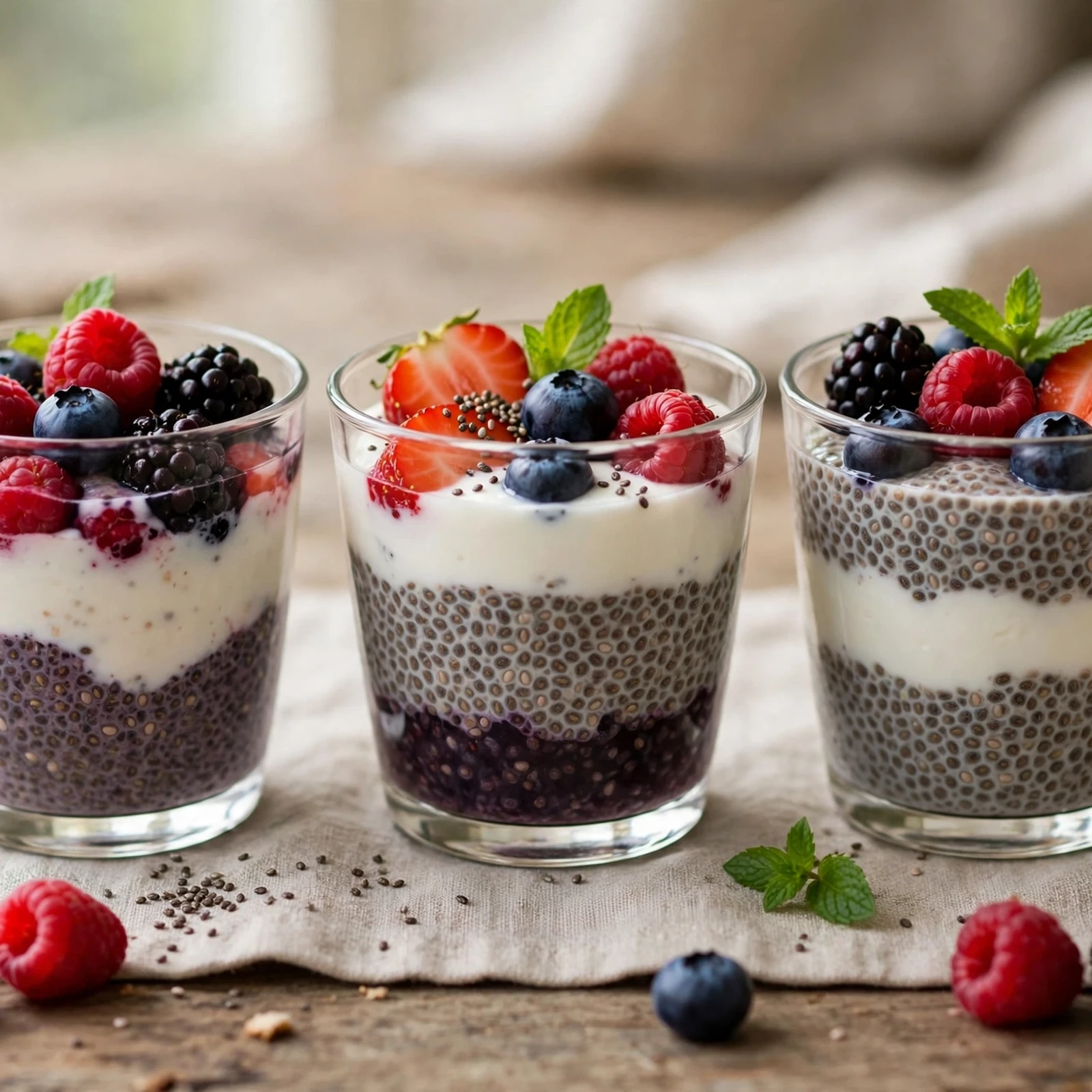 12 Summer Anti-Inflammatory Meal Prep Ideas for Busy Days: Chia Berry Breakfast Cups