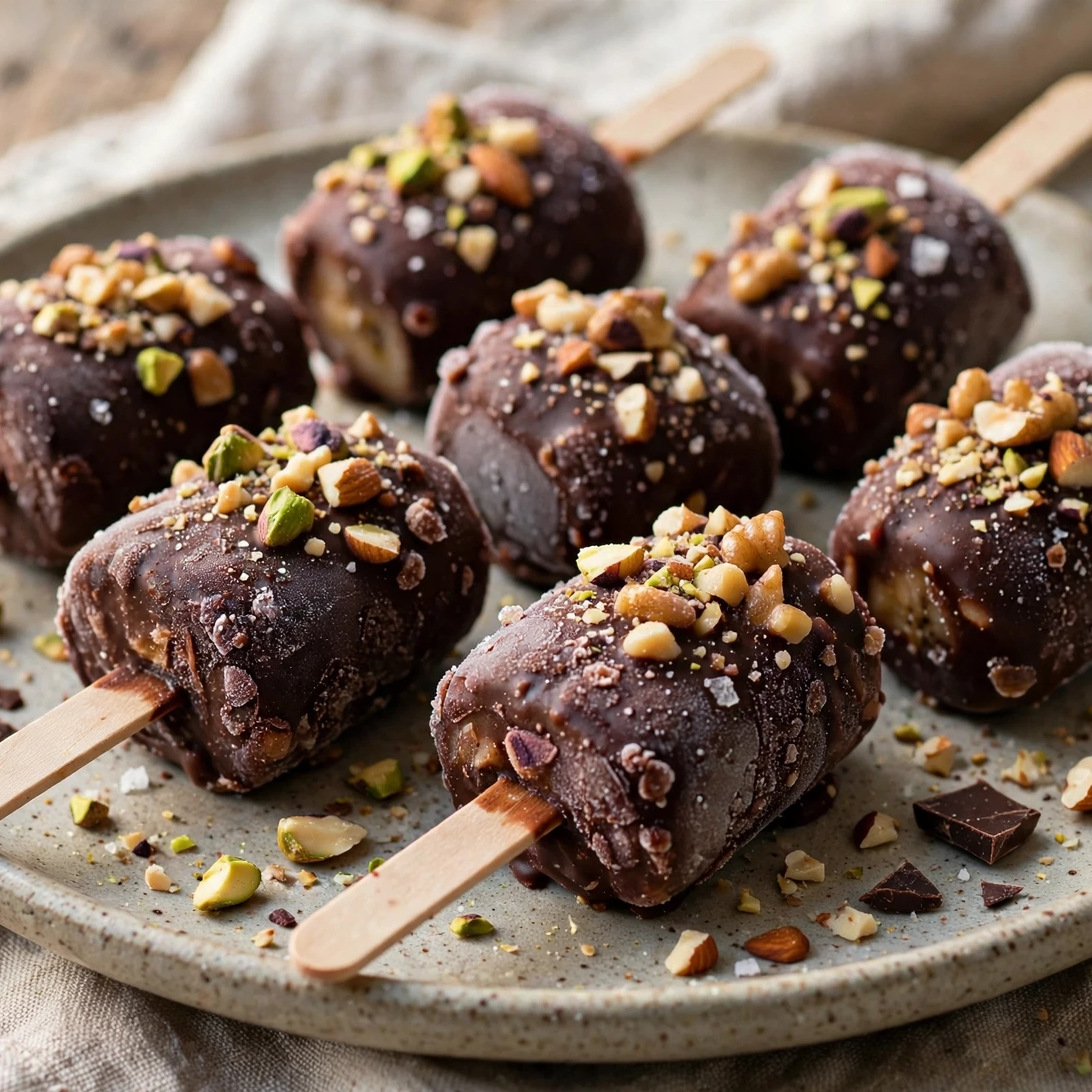 10 Anti-Inflammatory Ice Pops, Sorbets & Frozen Treats for Summer: 10. Frozen Chocolate Banana Bites