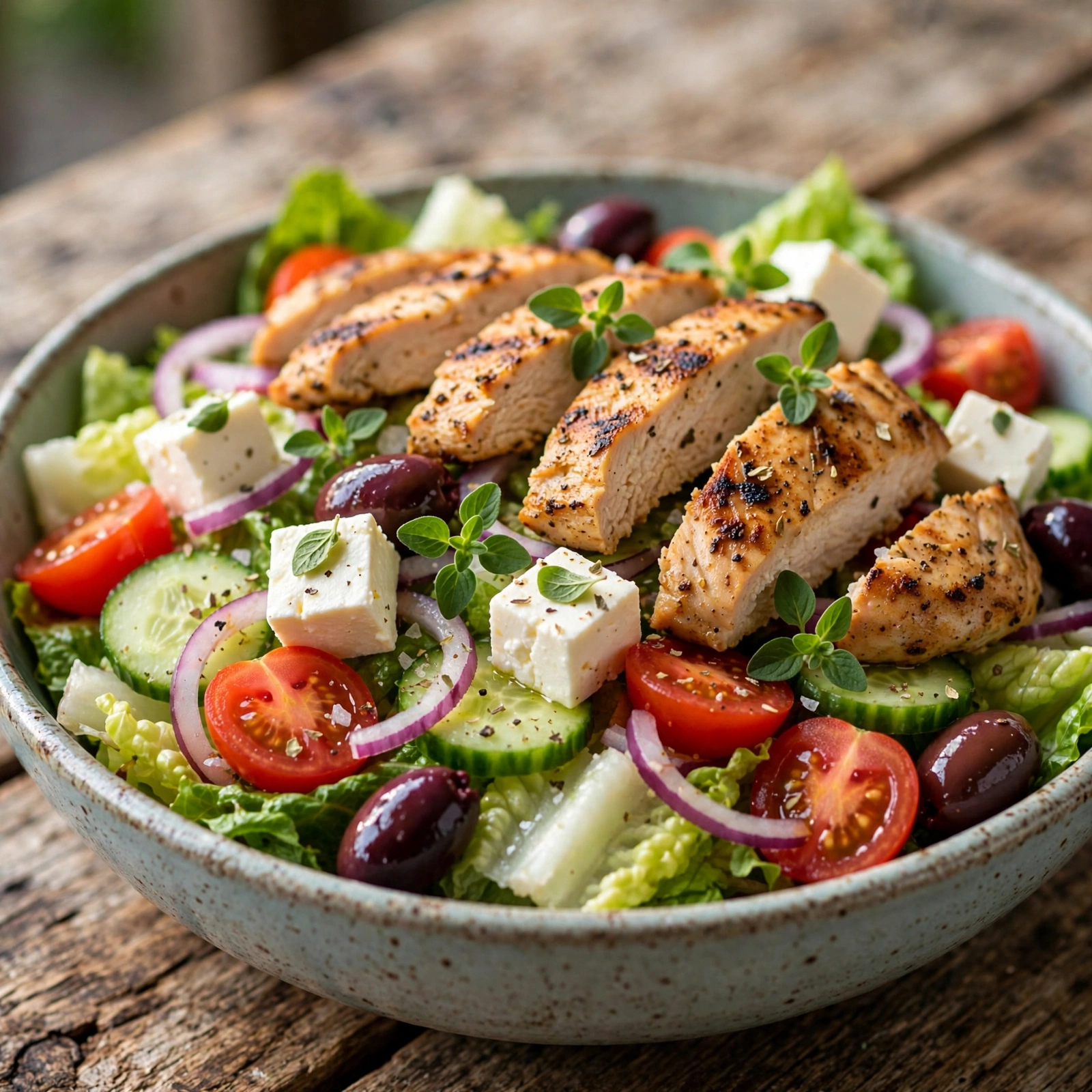 10 Refreshing Anti-Inflammatory Dinner Salads for Summer Heat: 8. Greek-Inspired Dinner Salad