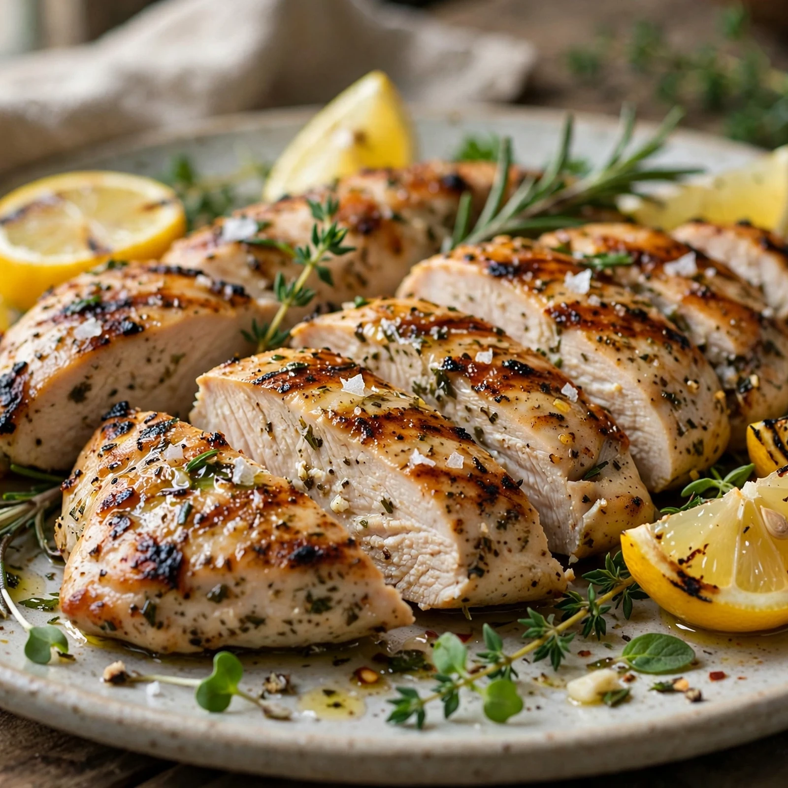 15 End-of-Summer Anti-Inflammatory Recipes to Soak In the Season: 8. Lemon Herb Grilled Chicken