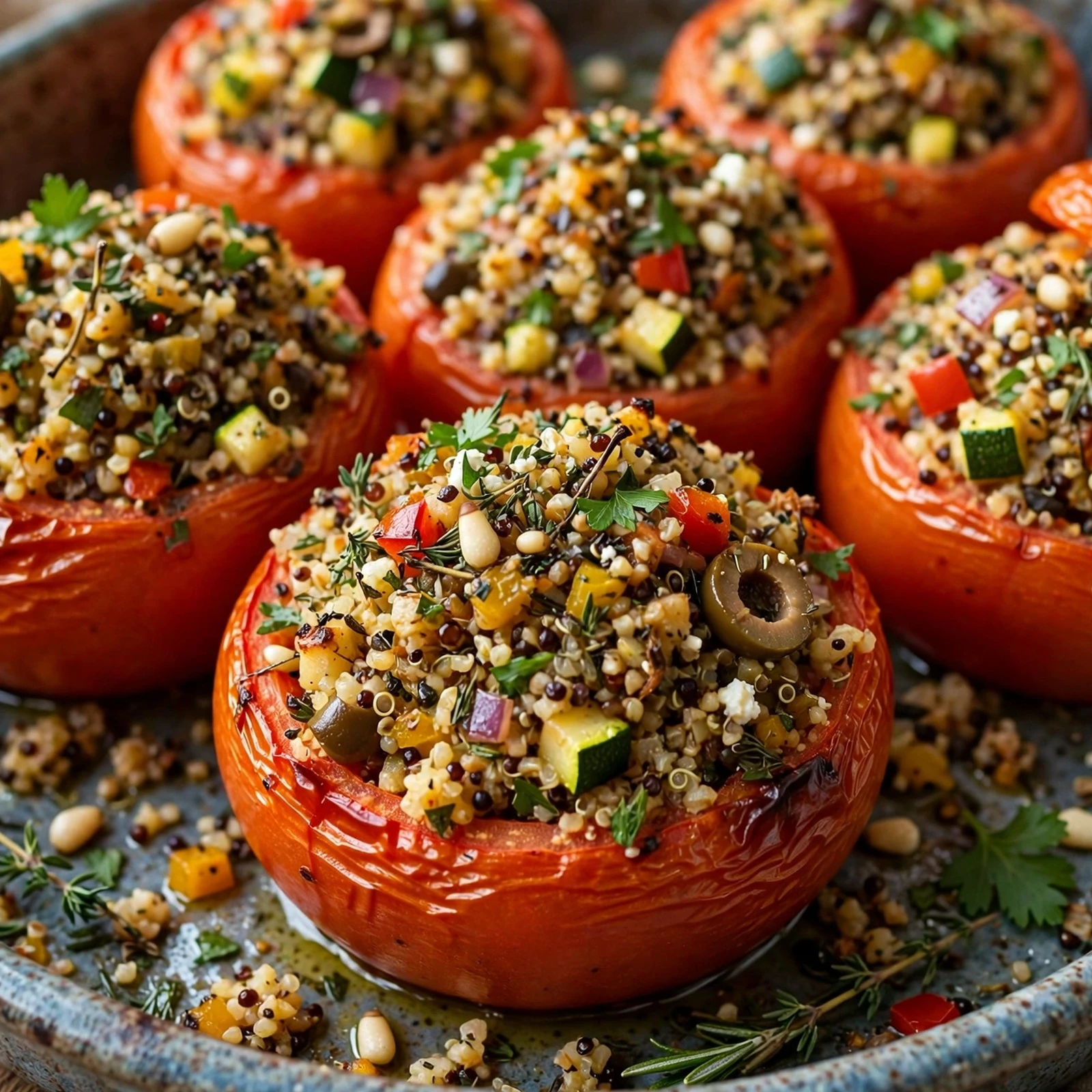 10 Anti-Inflammatory Tomato Recipes at Peak Season: 8. Mediterranean Stuffed Tomatoes