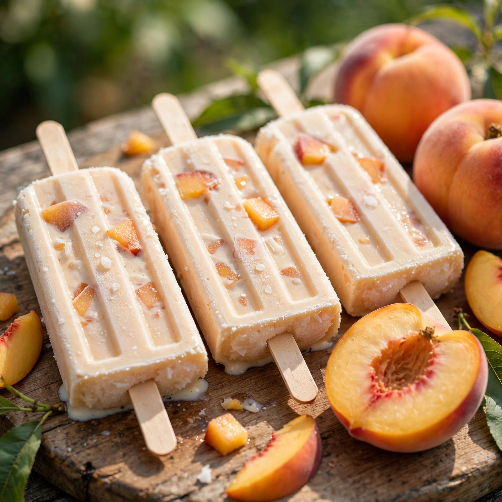 10 Anti-Inflammatory Ice Cream Alternatives Recipes You’ll Want All Summer Long: 8. Peach Coconut Cream Popsicles