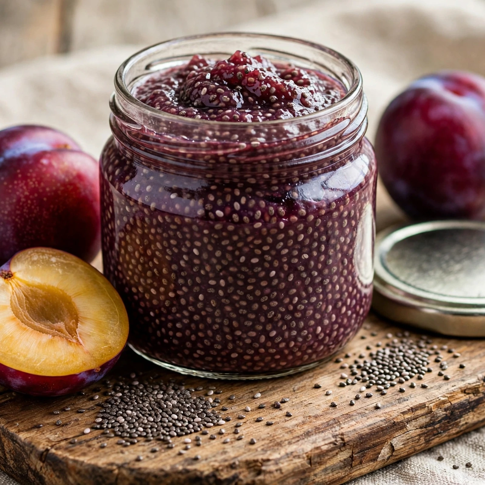12 Anti-Inflammatory Peach And Plum Recipes for Late Summer: 8. Plum Chia Jam