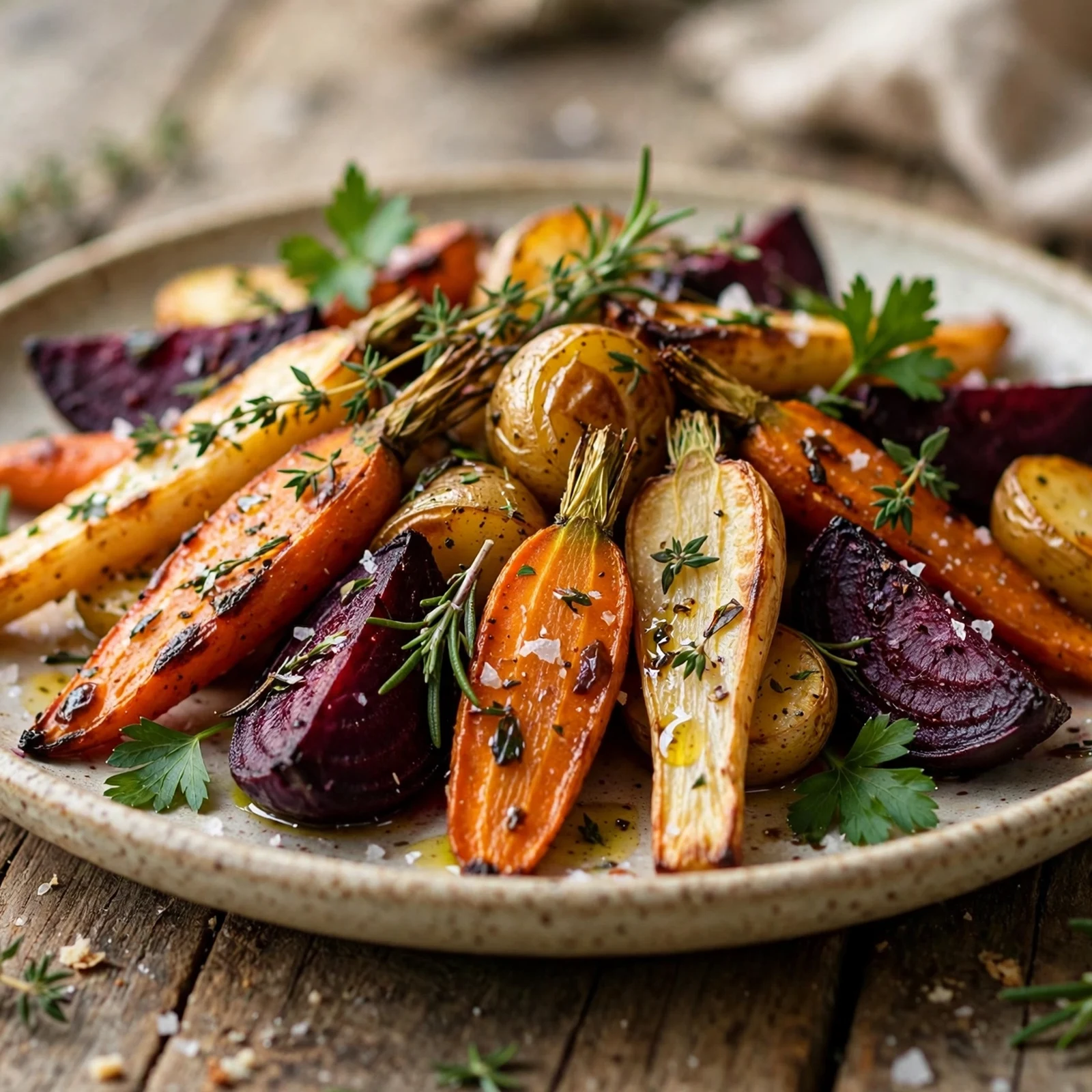15 Anti-Inflammatory Thanksgiving Recipes Everyone Will Love: 9. Rustic Roasted Root Vegetables with Fresh Herbs