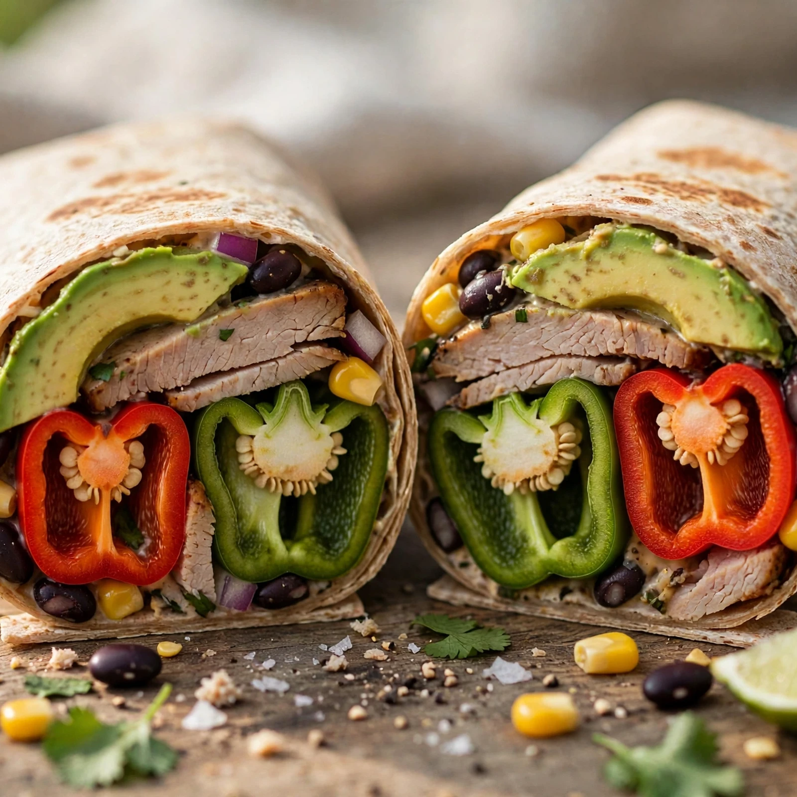 10 Anti-Inflammatory Summer Burgers and Wraps Packed With Fresh Flavor: 8. Southwest Turkey Wrap with Avocado