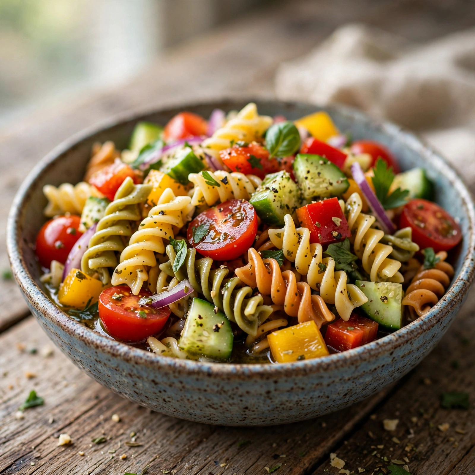 21 Day Fix Pool Party Food Guide (What You Can Actually Eat): Veggie Pasta Salad