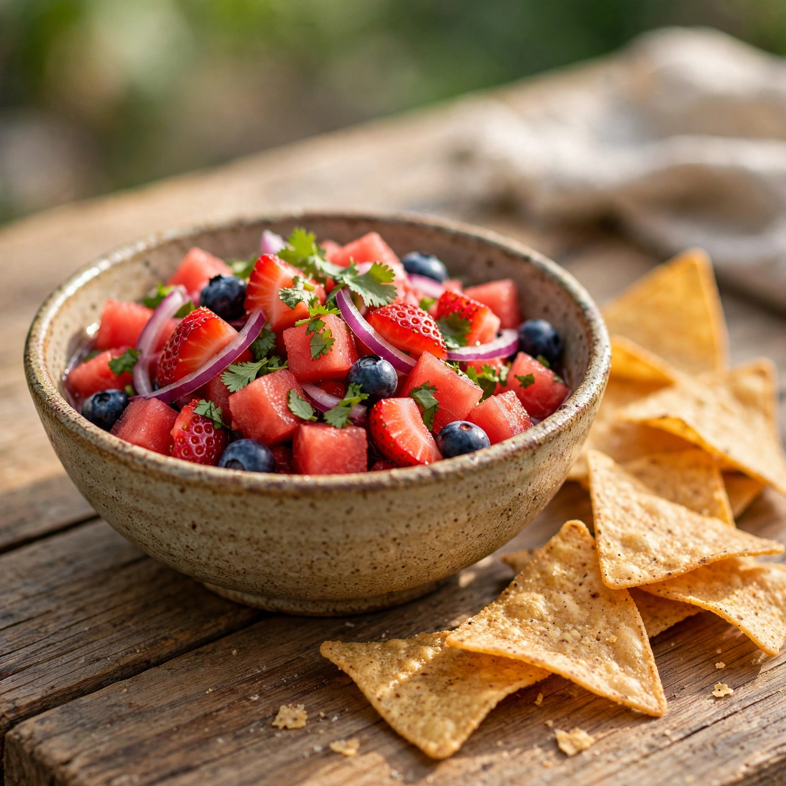 10 Anti-Inflammatory Watermelon Recipes for Summer Heat: 7. Watermelon Berry Salsa