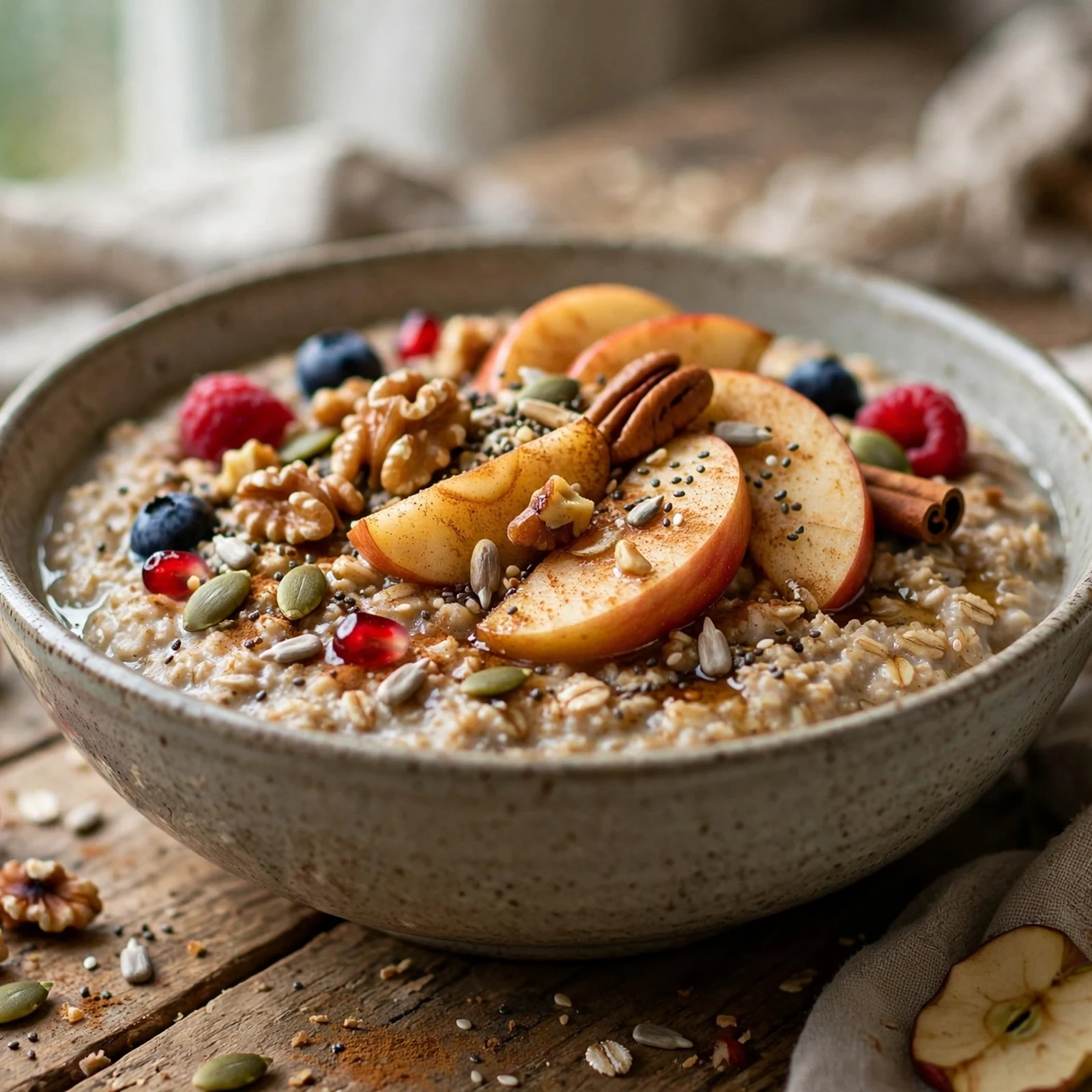 20 Anti-Inflammatory Slow Cooker Recipes for Fall: 10. Apple Cinnamon Steel-Cut Oatmeal